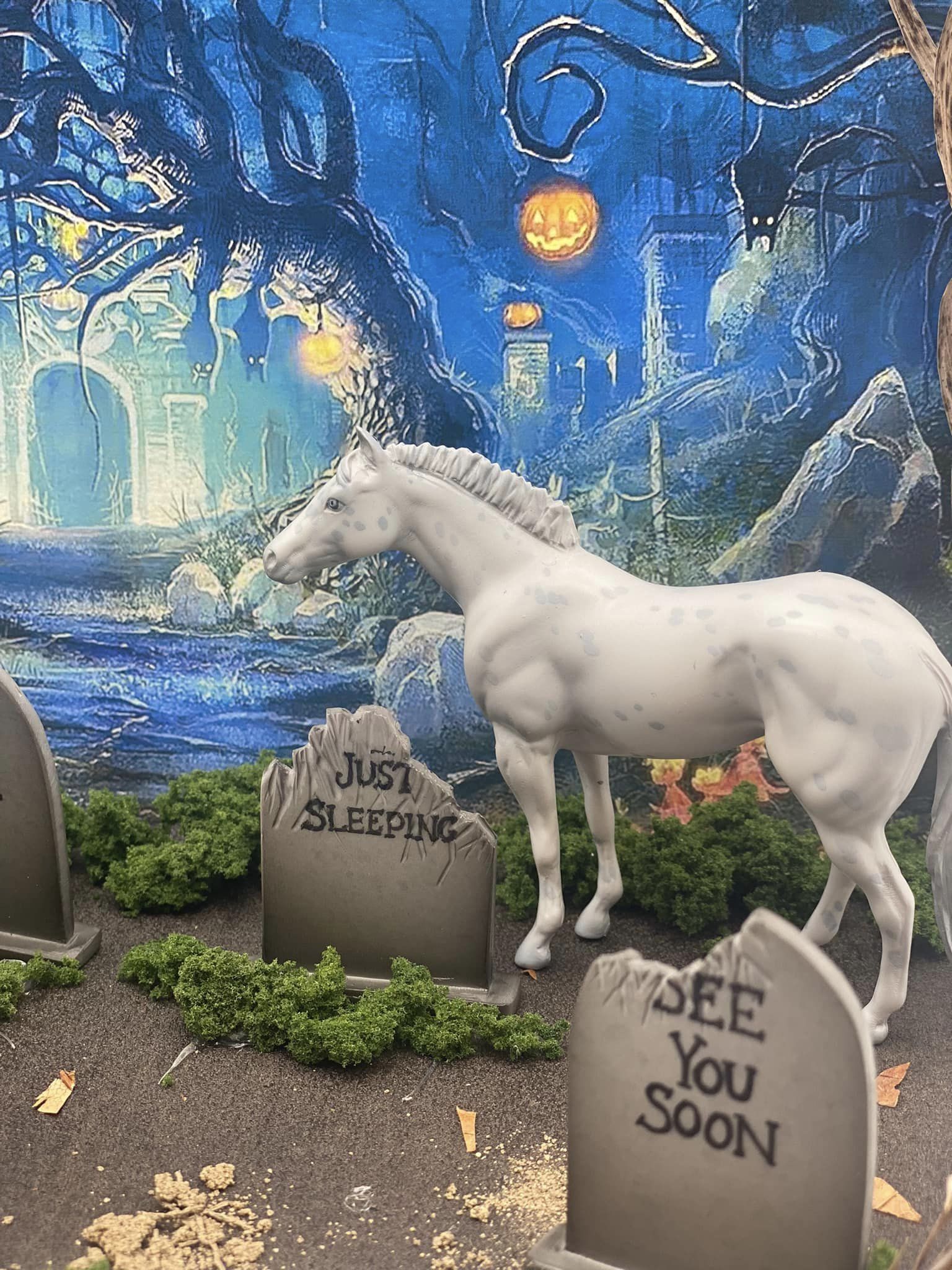 The Willy Bebach Community Graveyard - OOAK - BEST OFFER - Custom Graveyard Chip Collection Painted By Jess Hamill  - MM22