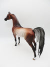 The Gingerbread Man - OOAK - BEST OFFER - Bay Rabicano Arabian Stallion By Jess Hamill - Christmas Tails 2022 - CT22