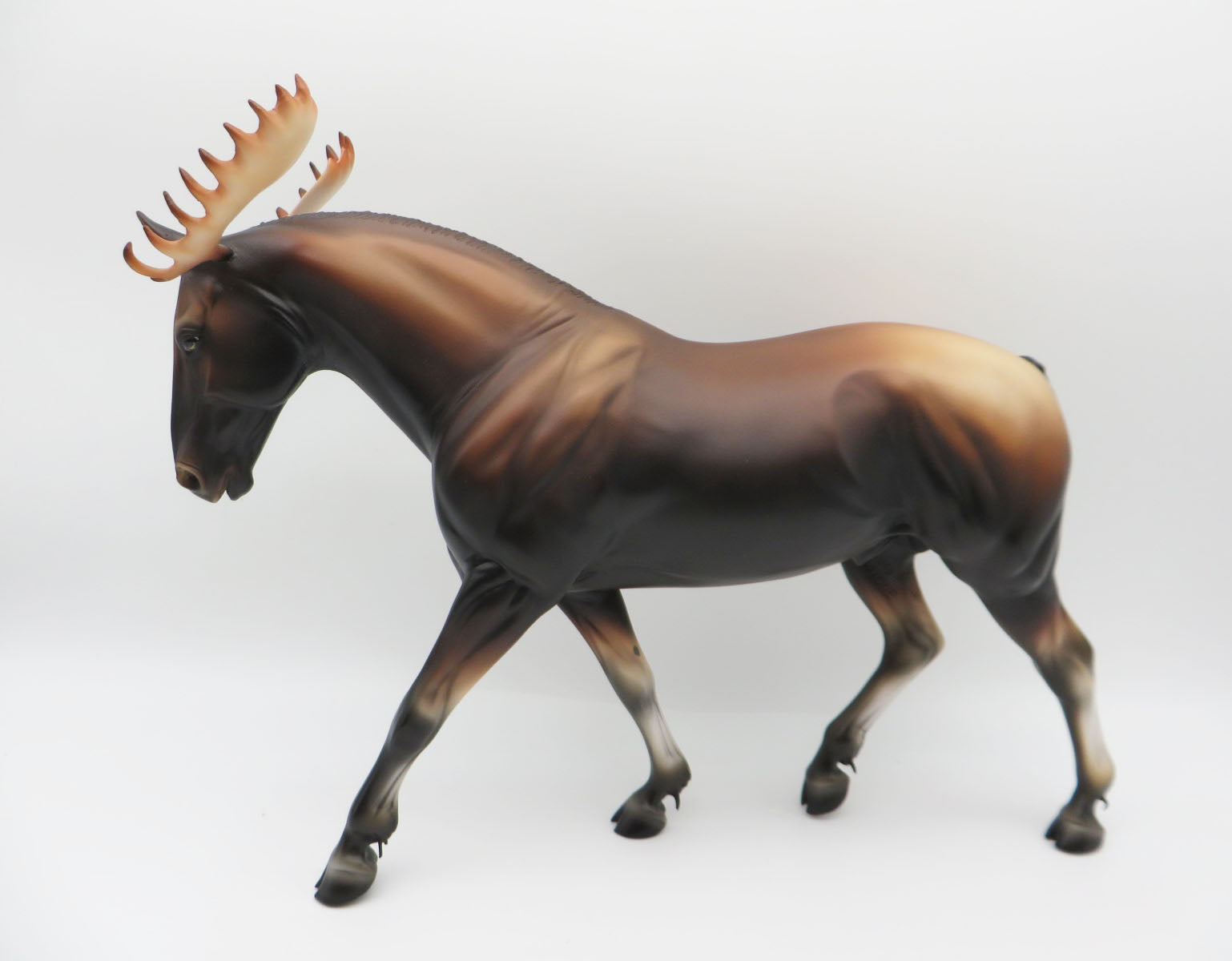 The Unconventional Reindeer - Best Offer - OOAK - Custom Decorator Moose Bay Irish Draft by Ashley Palmer - Christmas Tails 2022 - CT22