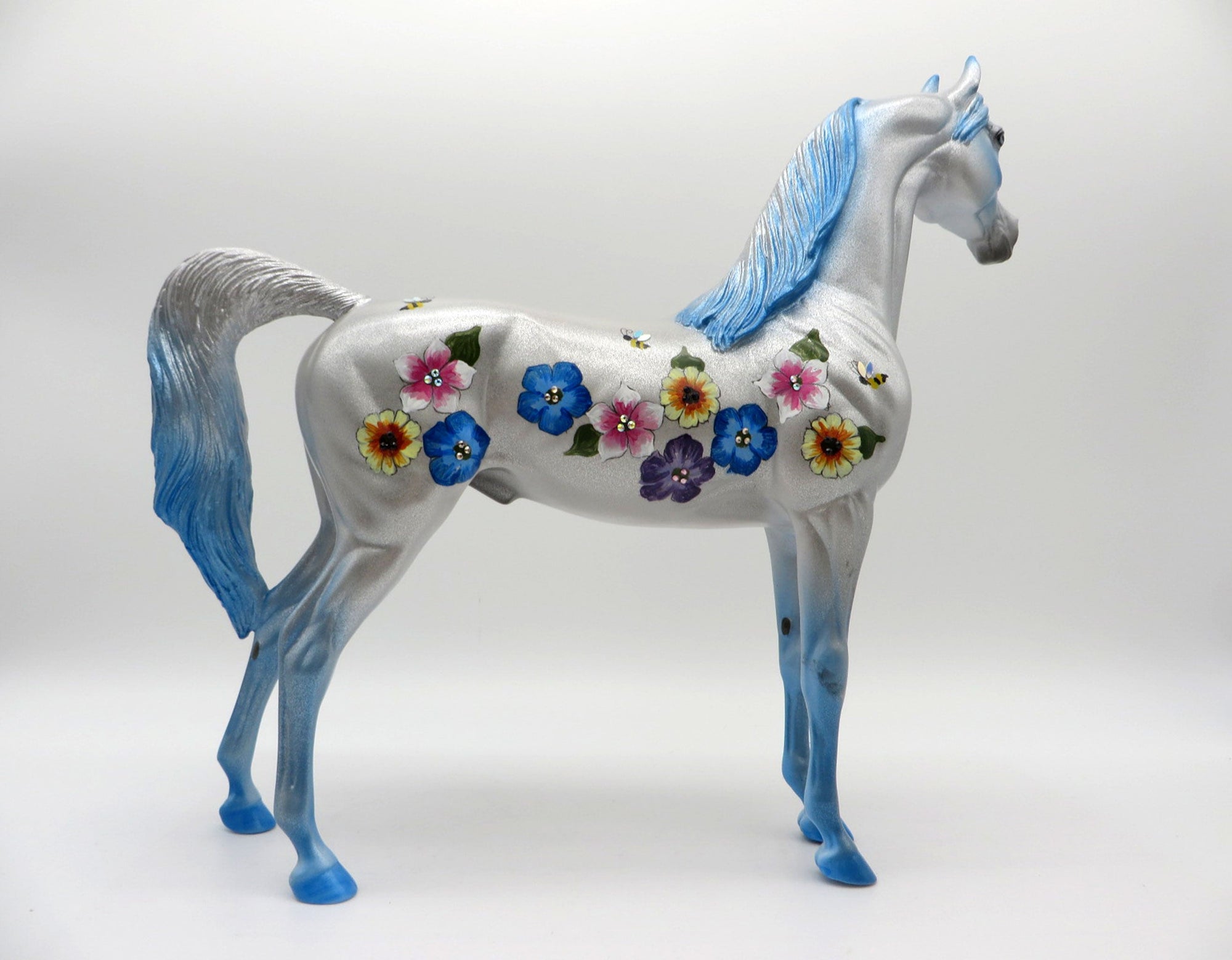 Think Happy Thoughts-OOAK Deco Arabian Painted By Dawn Quick 6/4/21