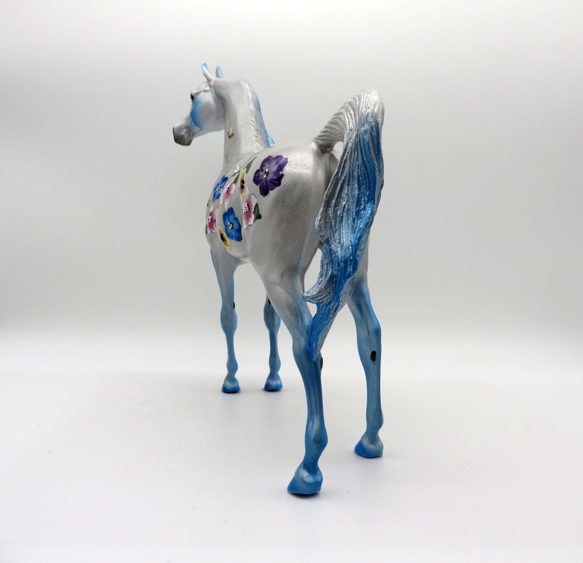 Think Happy Thoughts-OOAK Deco Arabian Painted By Dawn Quick 6/4/21