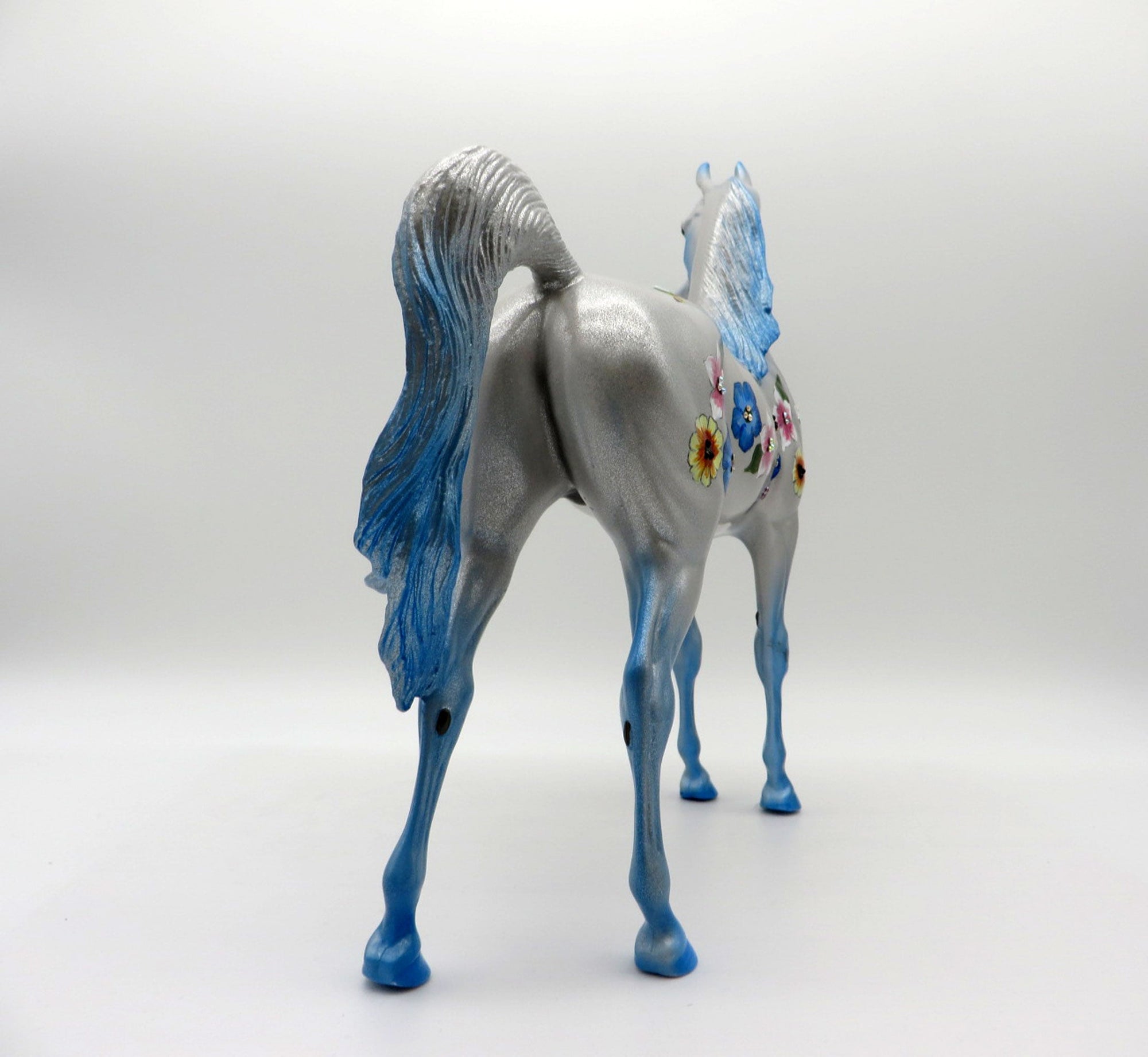 Think Happy Thoughts-OOAK Deco Arabian Painted By Dawn Quick 6/4/21