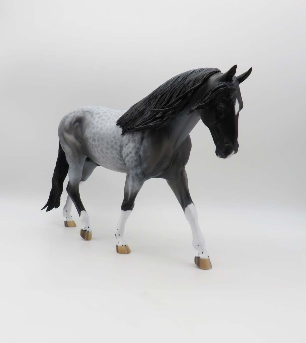 Thunder In The Rain - OOAK - Lacy Blue Roan Irish Draught By Ellen Robbins - Best Offers 2/20/23