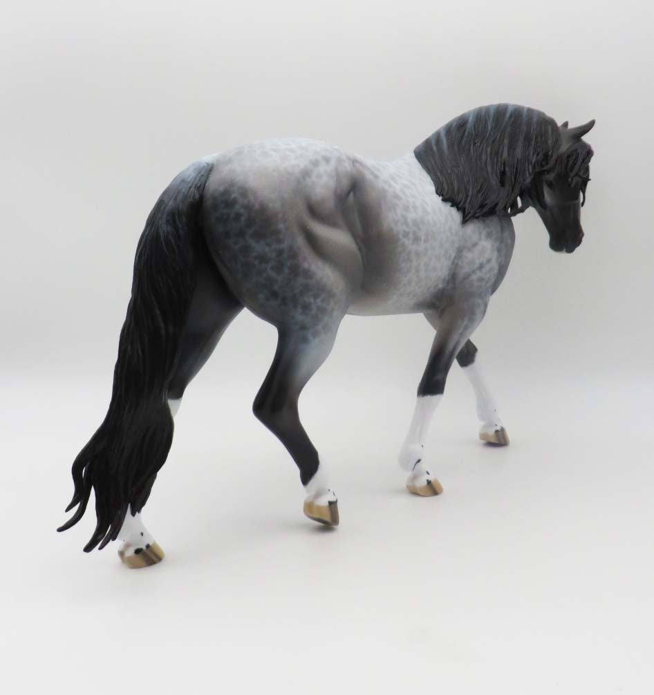 Thunder In The Rain - OOAK - Lacy Blue Roan Irish Draught By Ellen Robbins - Best Offers 2/20/23