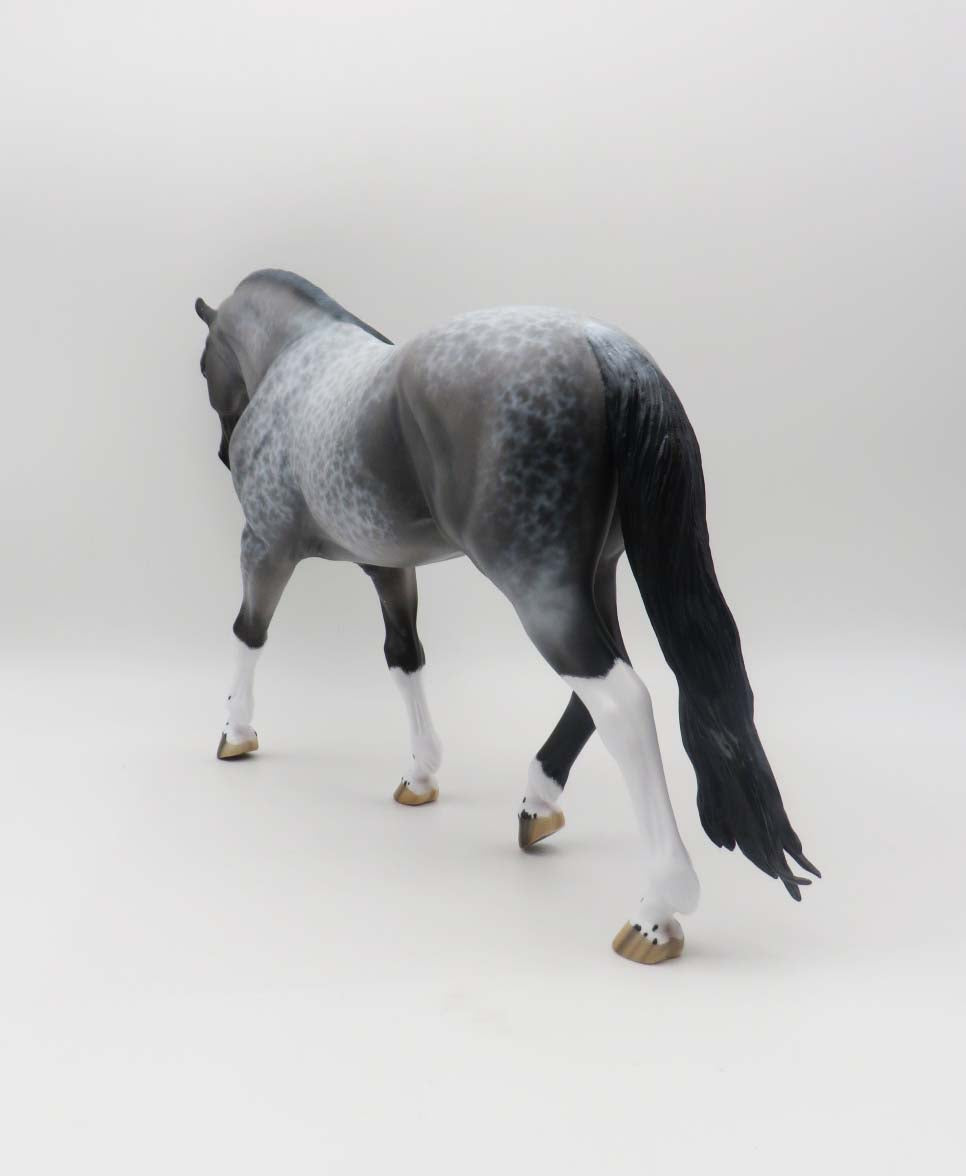 Thunder In The Rain - OOAK - Lacy Blue Roan Irish Draught By Ellen Robbins - Best Offers 2/20/23