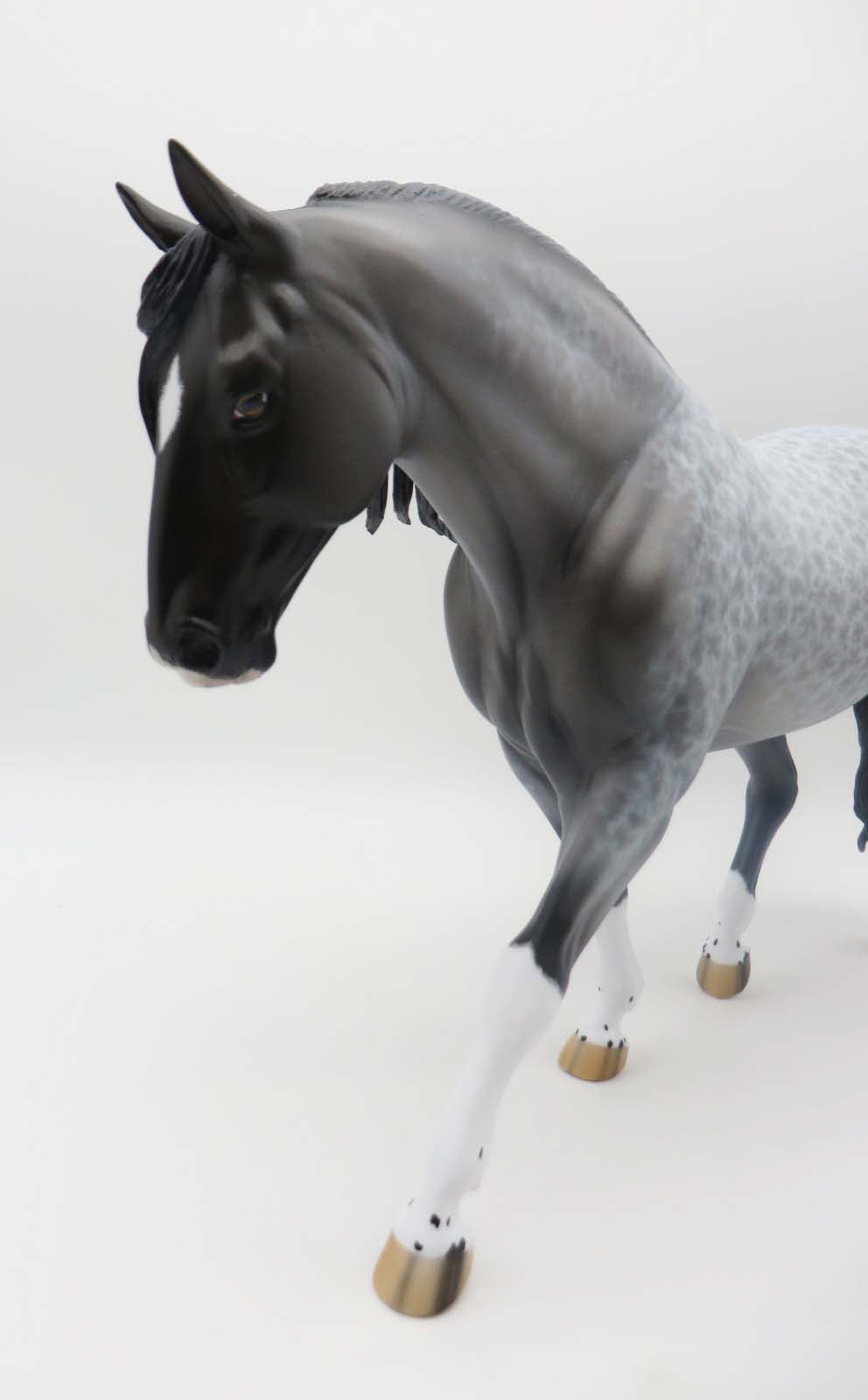 Thunder In The Rain - OOAK - Lacy Blue Roan Irish Draught By Ellen Robbins - Best Offers 2/20/23