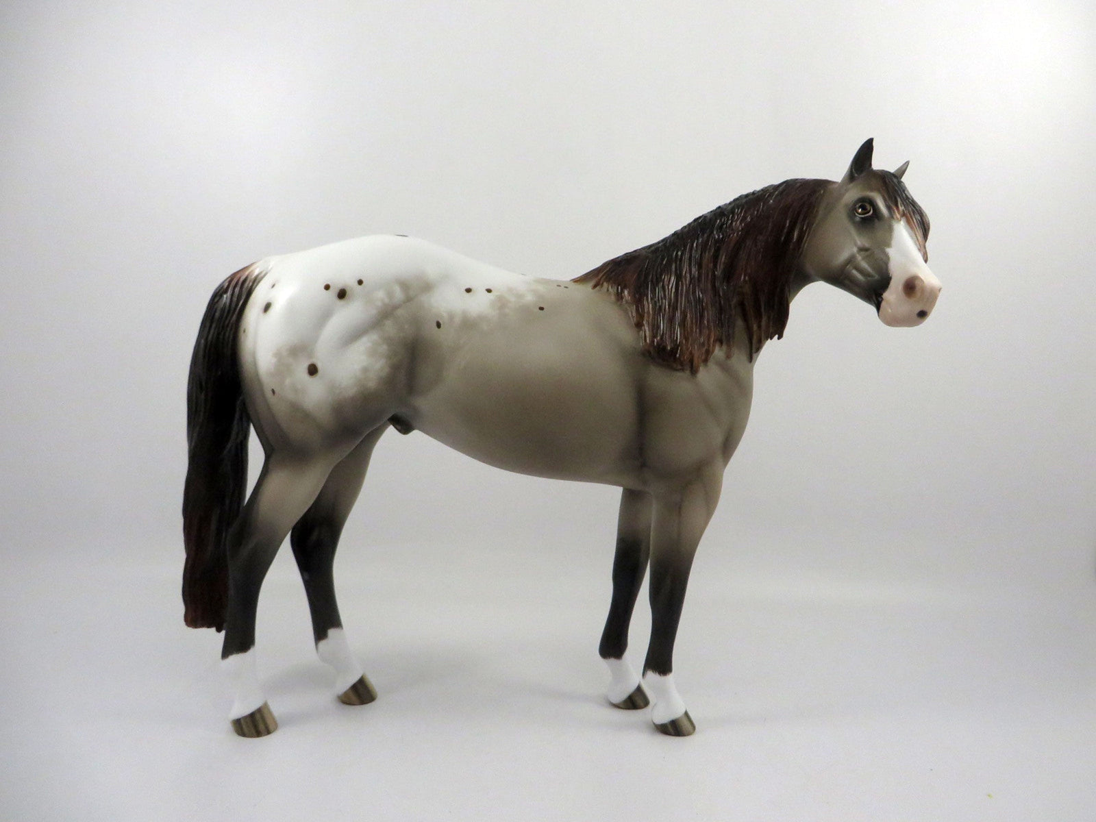 Thunderhead-OOAK Chestnut Appaloosa ISH Painted By Sheryl Leisure  2/25/21