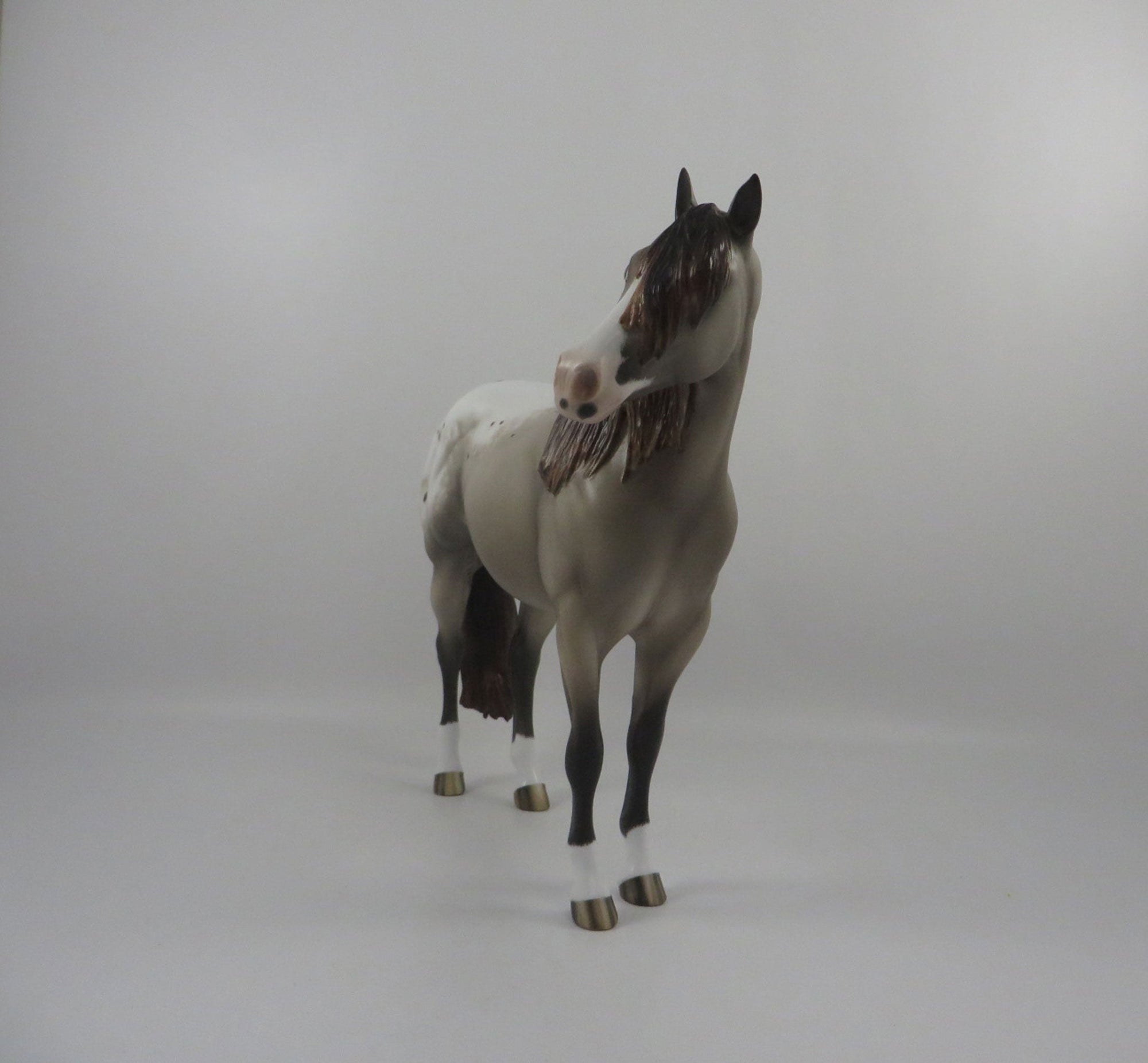 Thunderhead-OOAK Chestnut Appaloosa ISH Painted By Sheryl Leisure  2/25/21