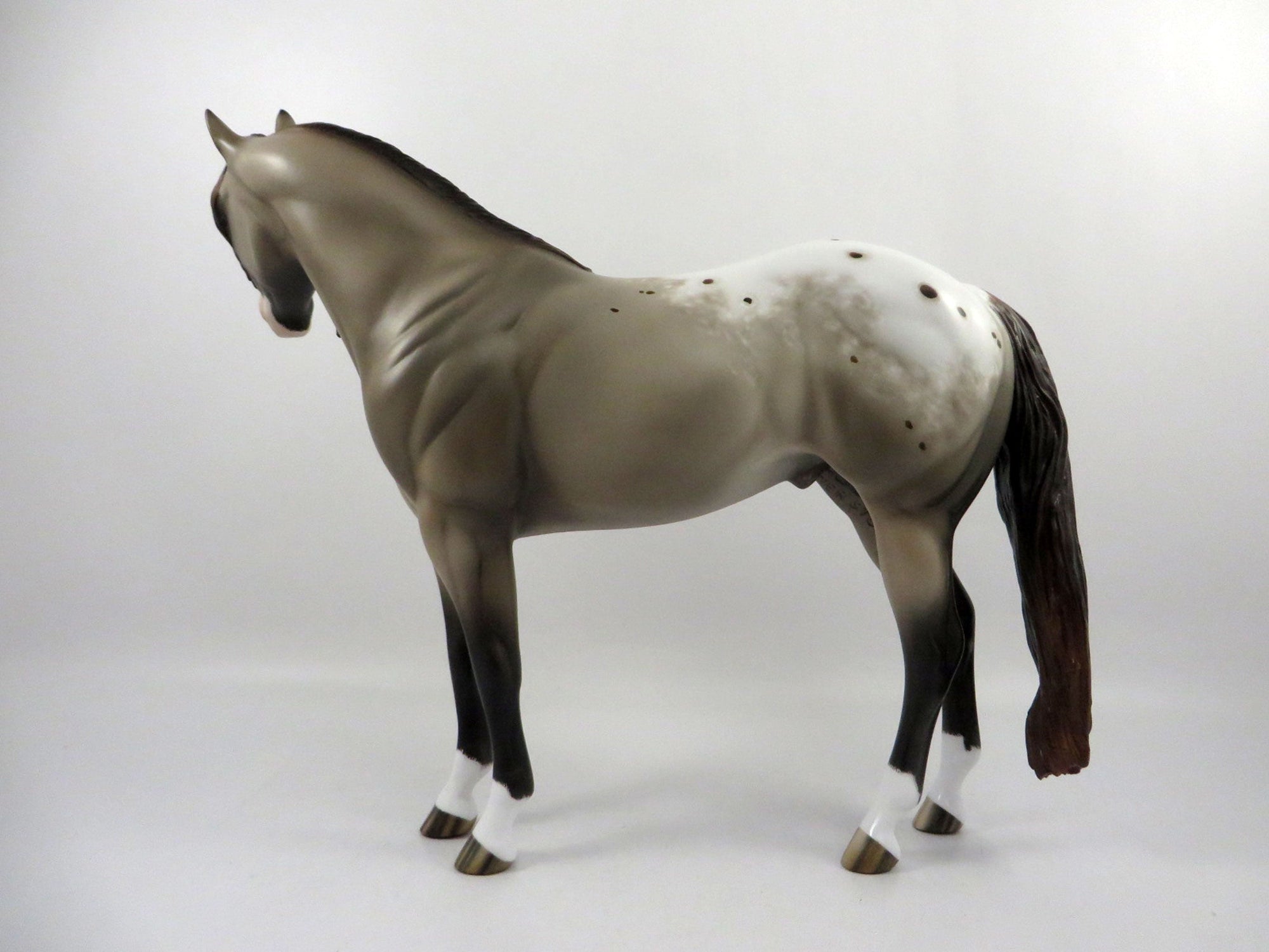 Thunderhead-OOAK Chestnut Appaloosa ISH Painted By Sheryl Leisure  2/25/21