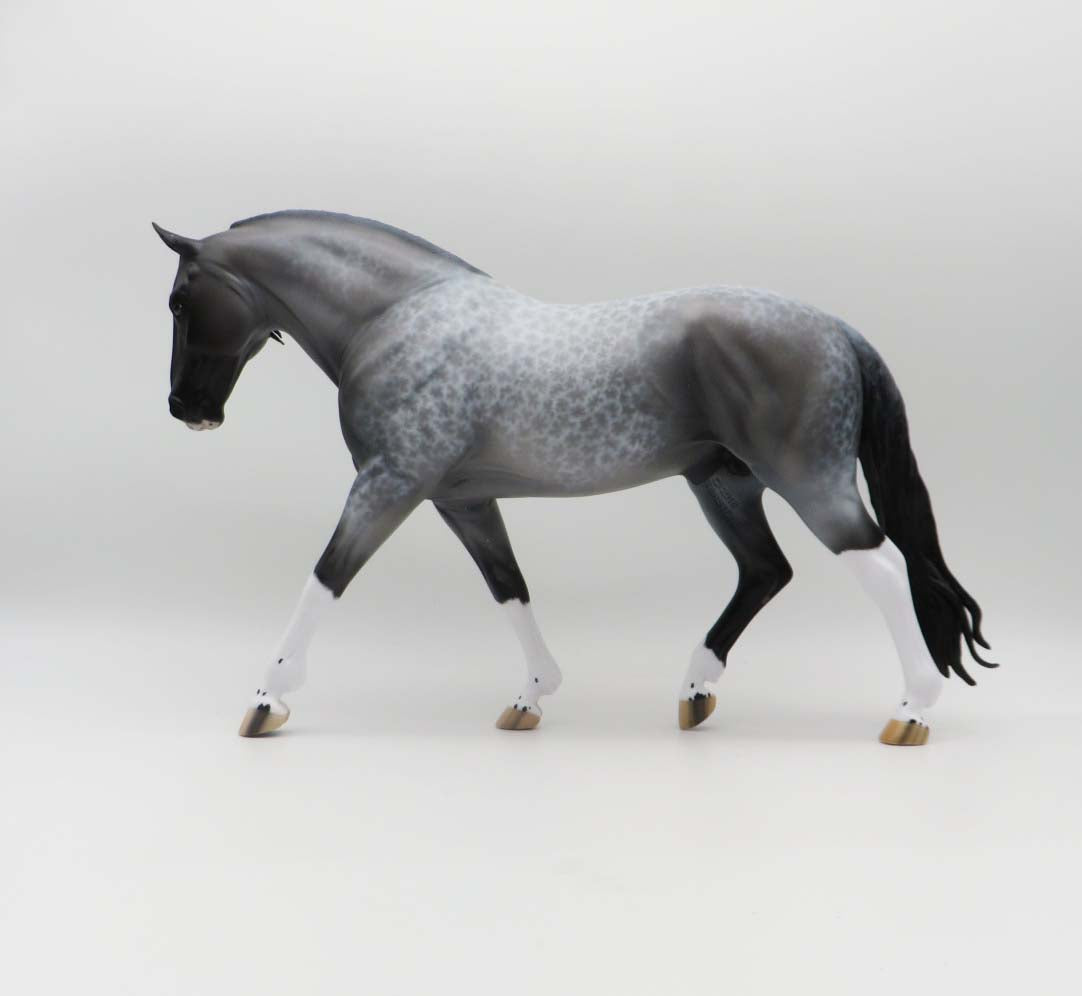 Thunder In The Rain - OOAK - Lacy Blue Roan Irish Draught By Ellen Robbins - Best Offers 2/20/23