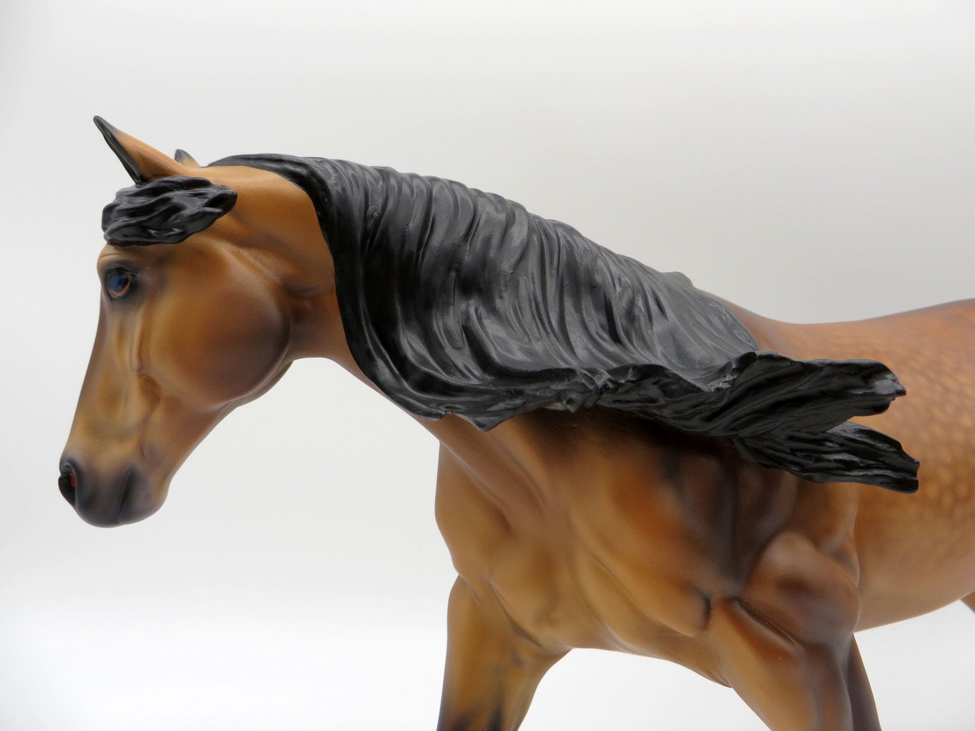 Tigris-OOAK Dapple Bay Running Stock Horse By Caroline Boydston 5/17/21