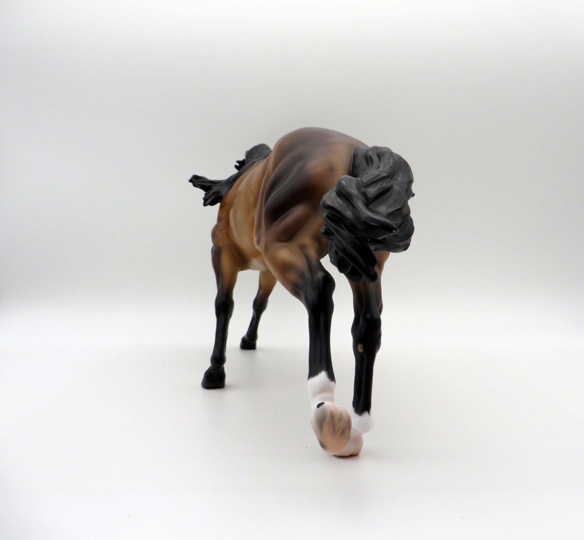 Tigris-OOAK Dapple Bay Running Stock Horse By Caroline Boydston 5/17/21