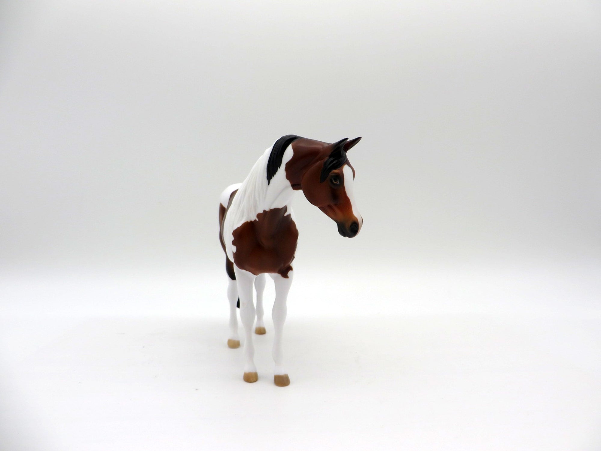 Tilly-OOAK Bay Arabian Mare Pebbles Painted by Audrey Dixon EQ 21