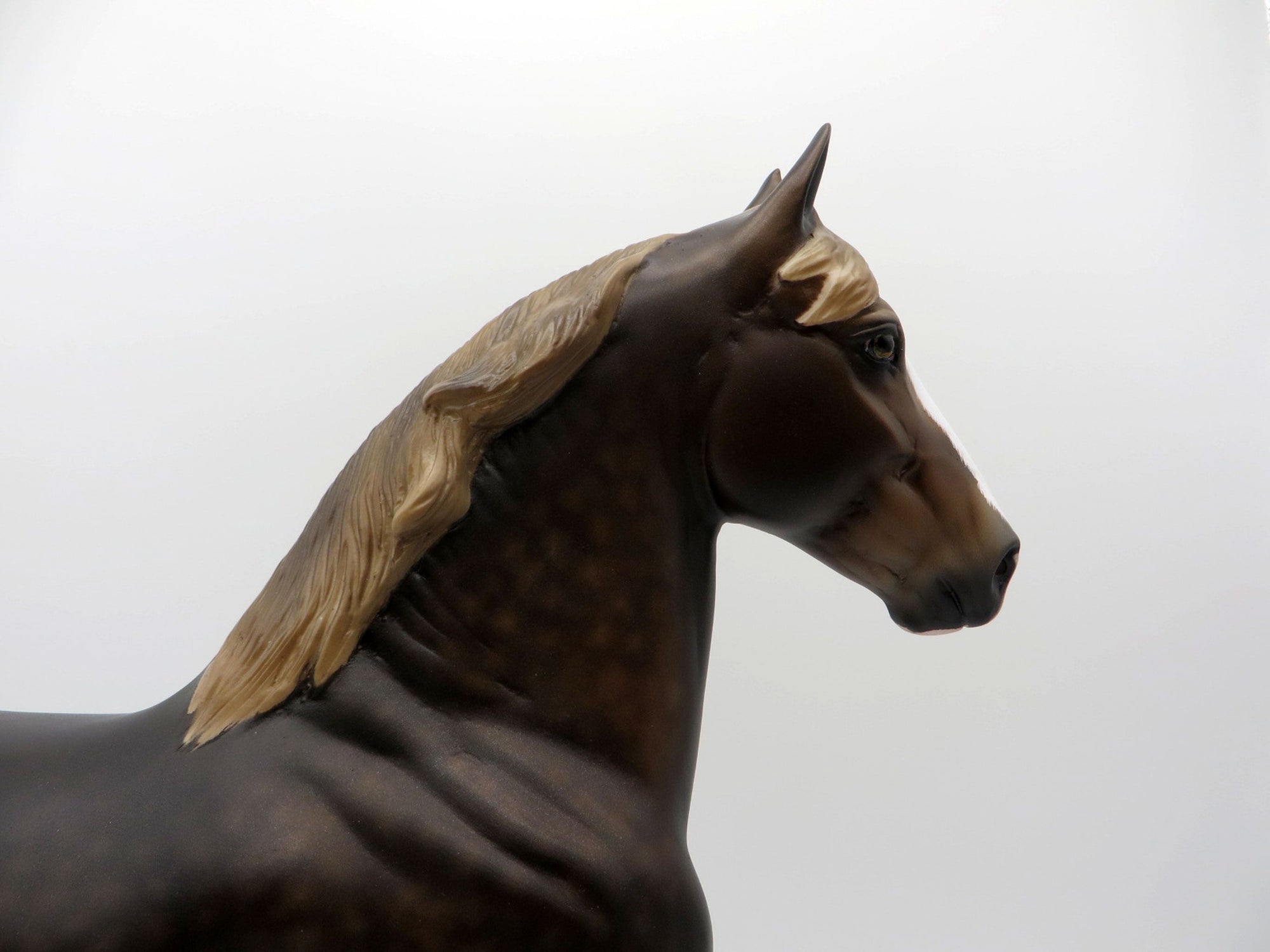 Tilt A Whirl-OOAK Chestnut Trotting Drafter Painted By Sheryl Leisure  5/24/21