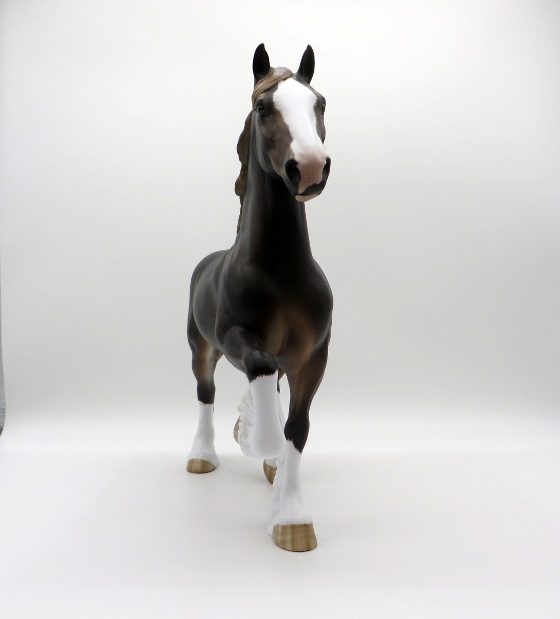 Tilt A Whirl-OOAK Chestnut Trotting Drafter Painted By Sheryl Leisure  5/24/21