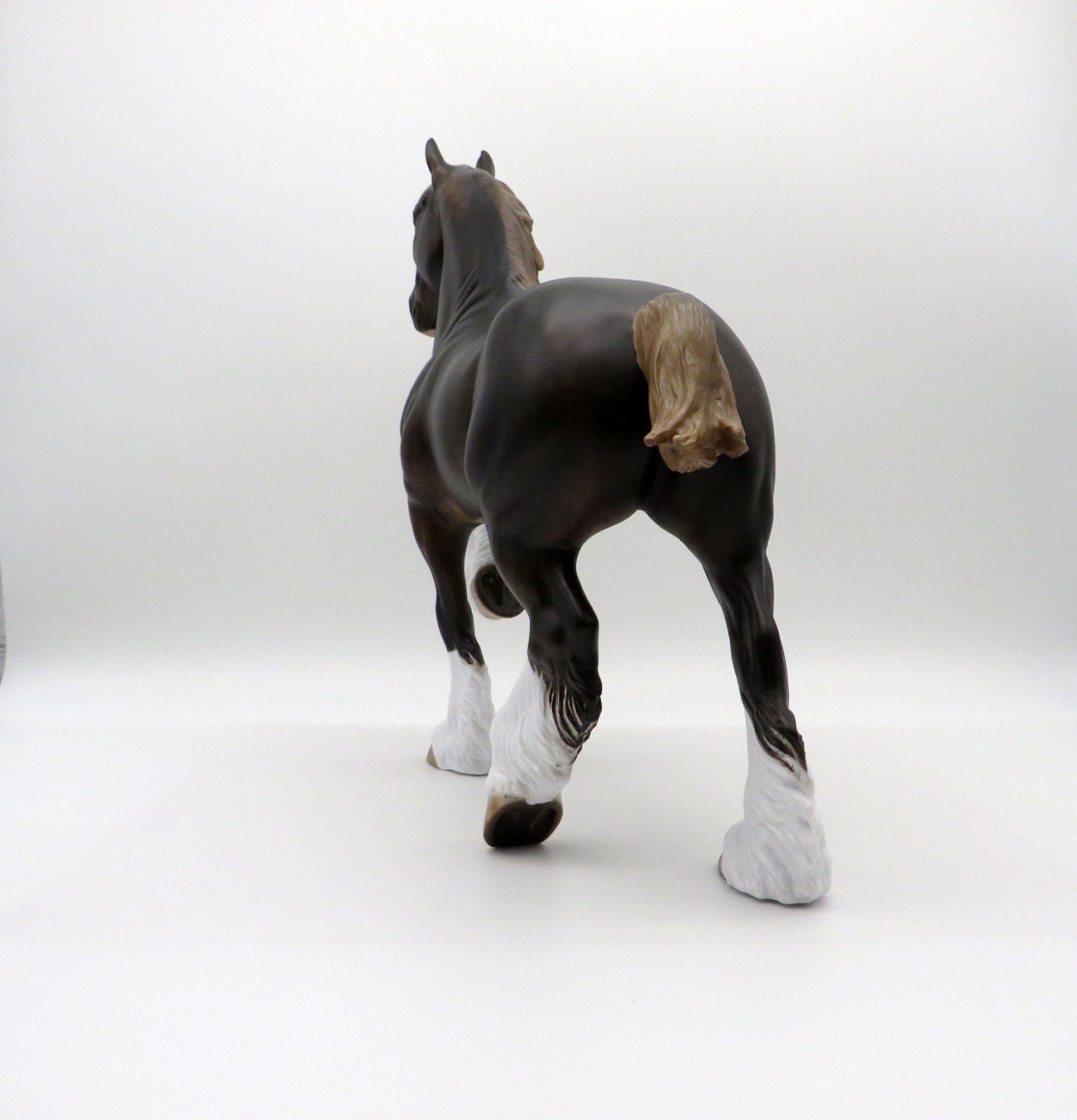 Tilt A Whirl-OOAK Chestnut Trotting Drafter Painted By Sheryl Leisure  5/24/21