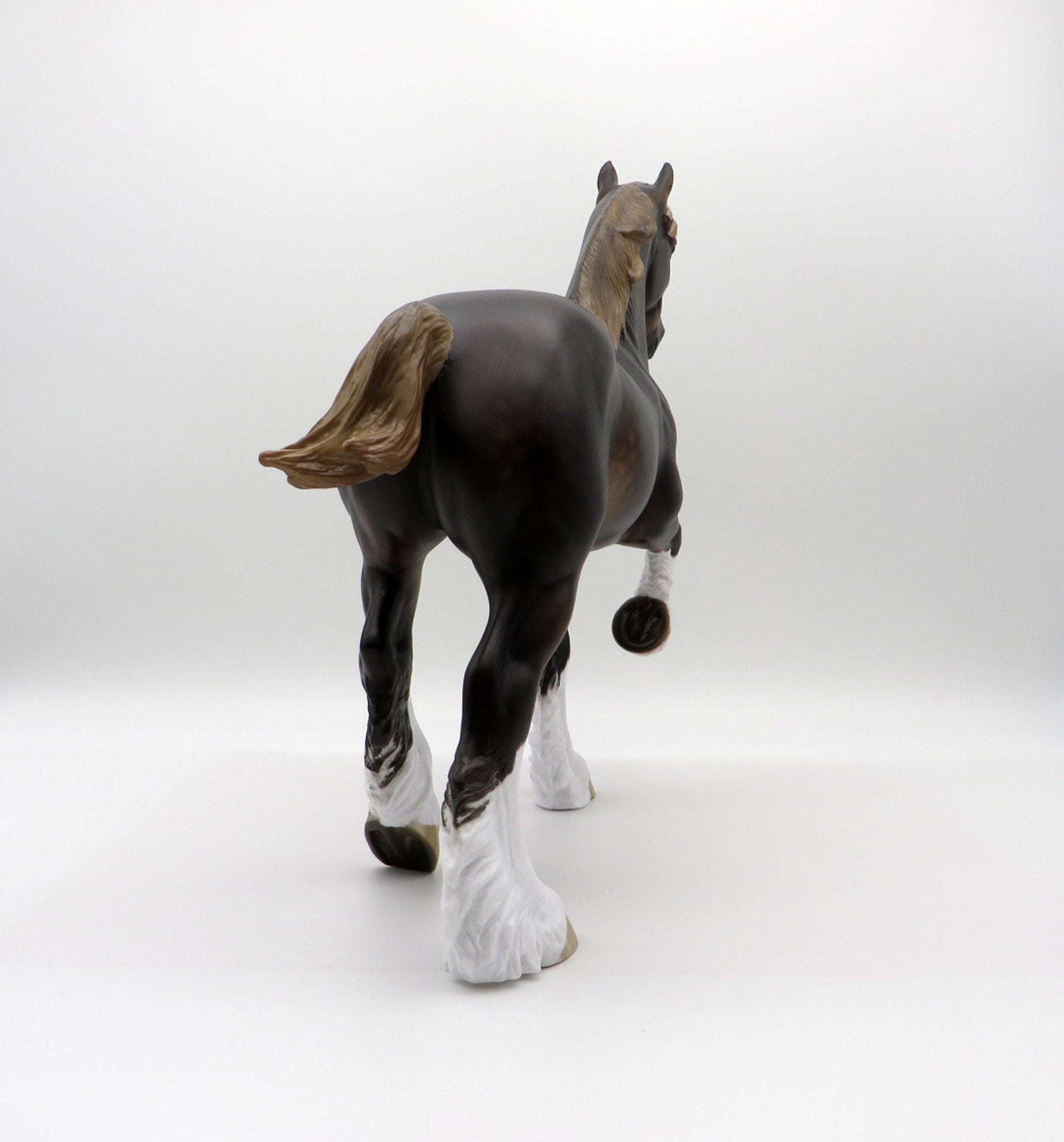 Tilt A Whirl-OOAK Chestnut Trotting Drafter Painted By Sheryl Leisure  5/24/21