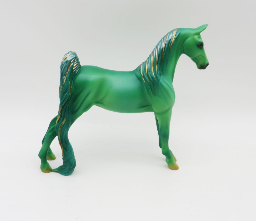 Tinsel Towne - OOAK - OOAK Christmas Decorator Pebble Saddlebred By Ashley Palmer - Christmas Tails 2022 - CT22