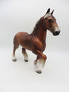 Toast - OOAK - Chestnut Trotting Drafter By Jess Hamill - P&amp;C 23