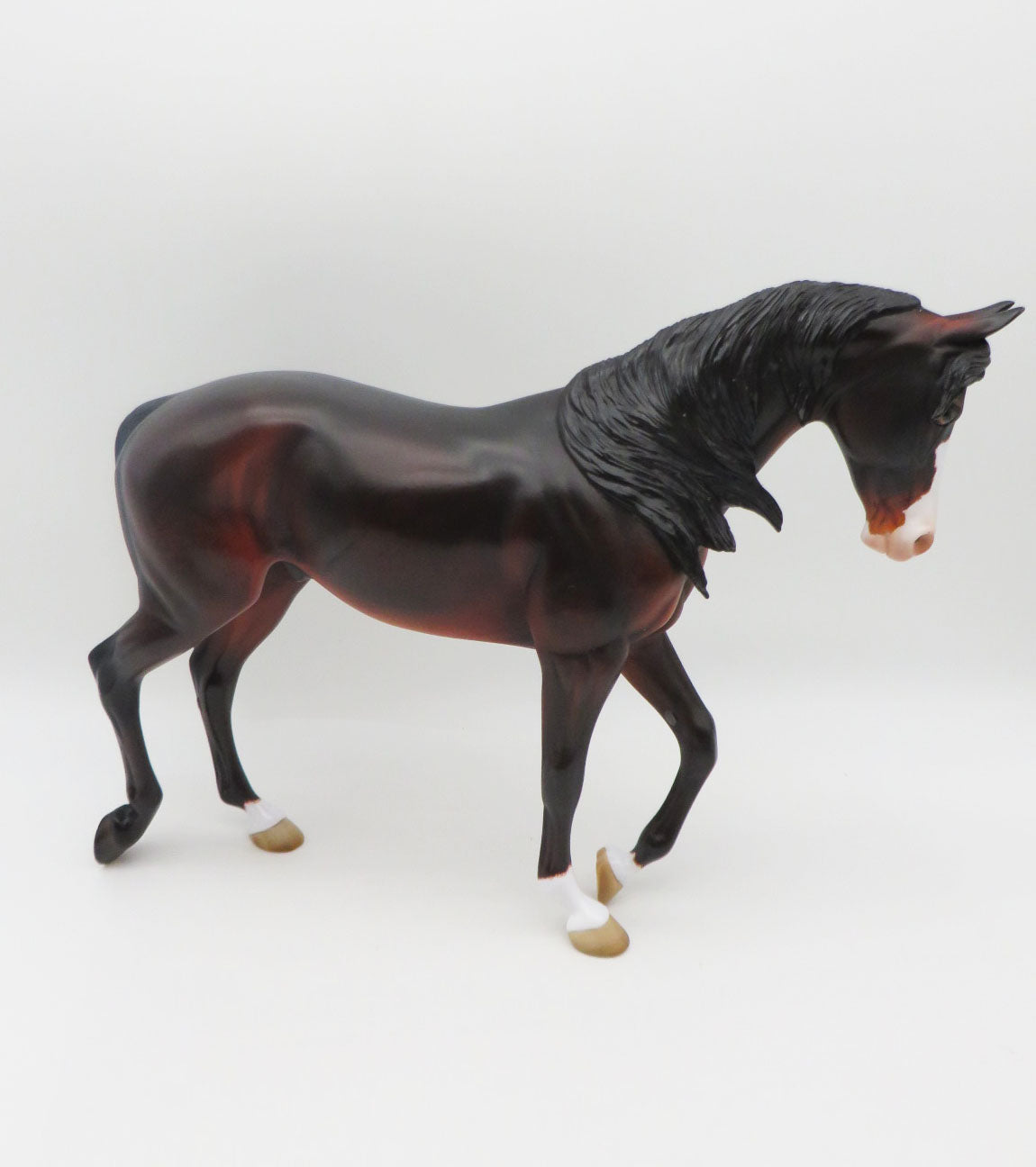 Tobias - OOAK - Dappled Dark Bay Thoroughbred by Angela Marleau- Best Offers 3/6/23