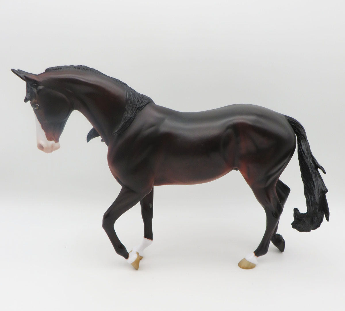 Tobias - OOAK - Dappled Dark Bay Thoroughbred by Angela Marleau- Best Offers 3/6/23