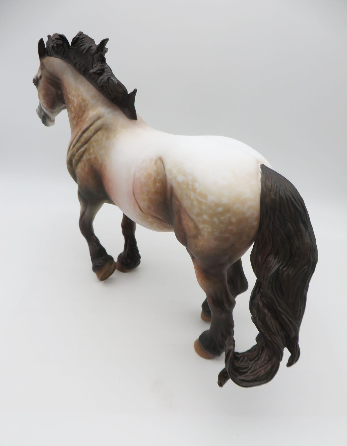Toboggan - BEST OFFER - OOAK - Roan Heavy Draft Horse By Al Katt - Christmas Tails 2022 - CT22