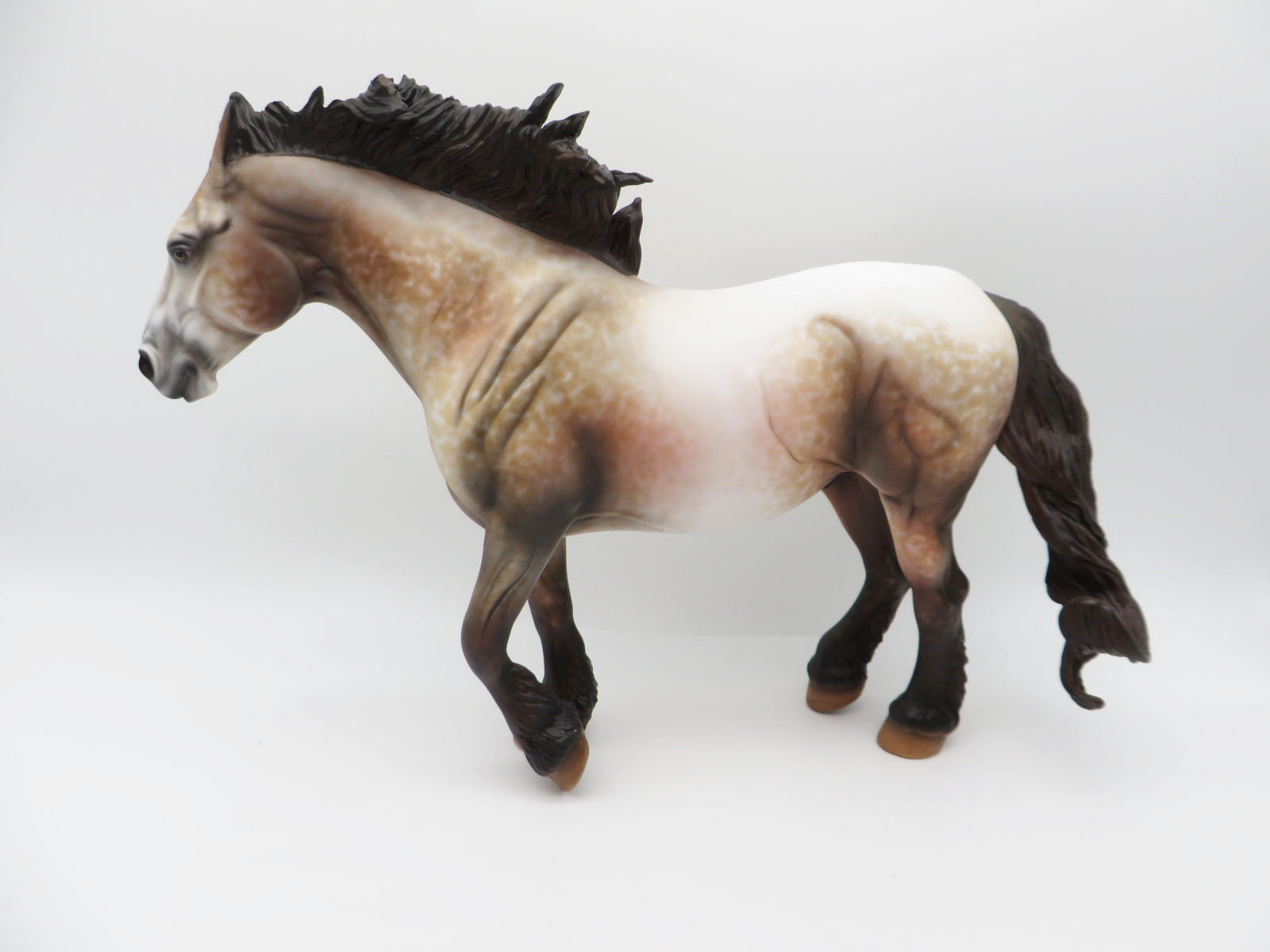 Toboggan - BEST OFFER - OOAK - Roan Heavy Draft Horse By Al Katt - Christmas Tails 2022 - CT22