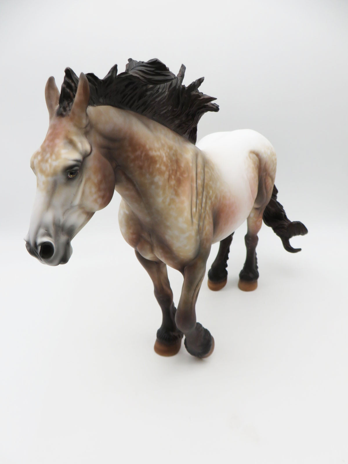 Toboggan - BEST OFFER - OOAK - Roan Heavy Draft Horse By Al Katt - Christmas Tails 2022 - CT22