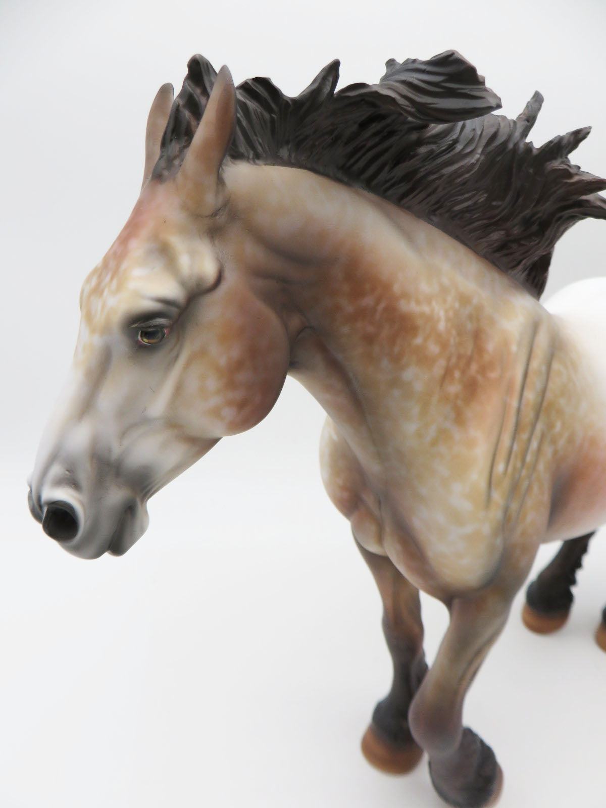 Toboggan - BEST OFFER - OOAK - Roan Heavy Draft Horse By Al Katt - Christmas Tails 2022 - CT22