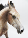 Toboggan - BEST OFFER - OOAK - Roan Heavy Draft Horse By Al Katt - Christmas Tails 2022 - CT22