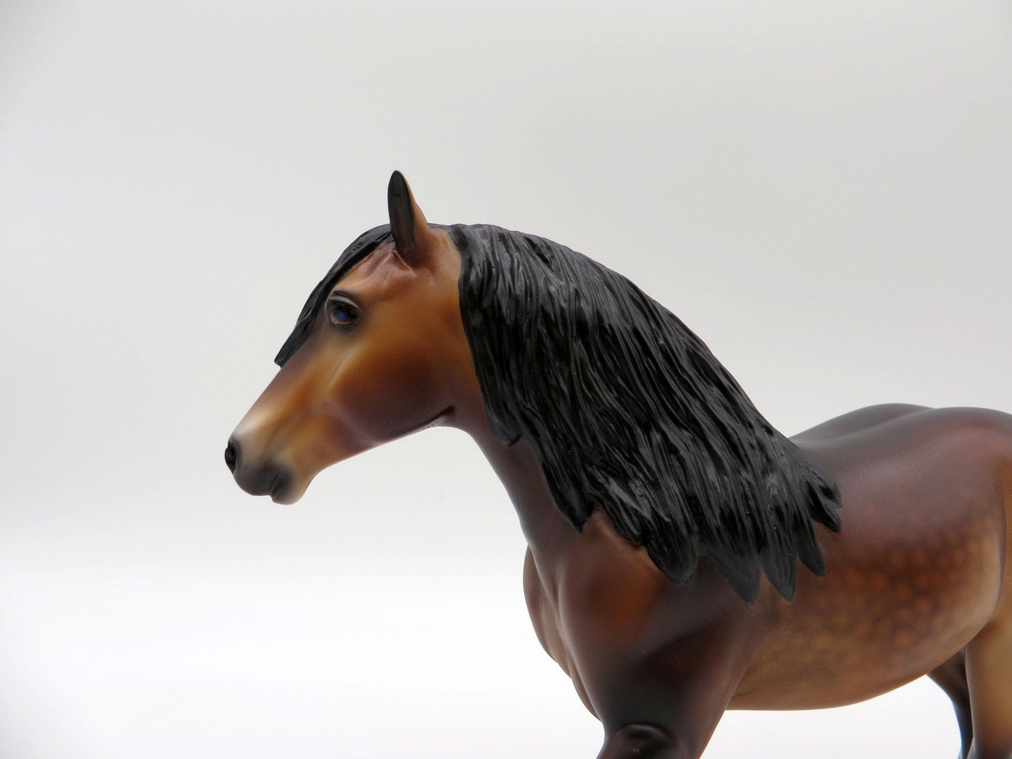 Tocantins-OOAK Dapple Bay Pebbles Trotting Draft Painted By Caroline Boydston