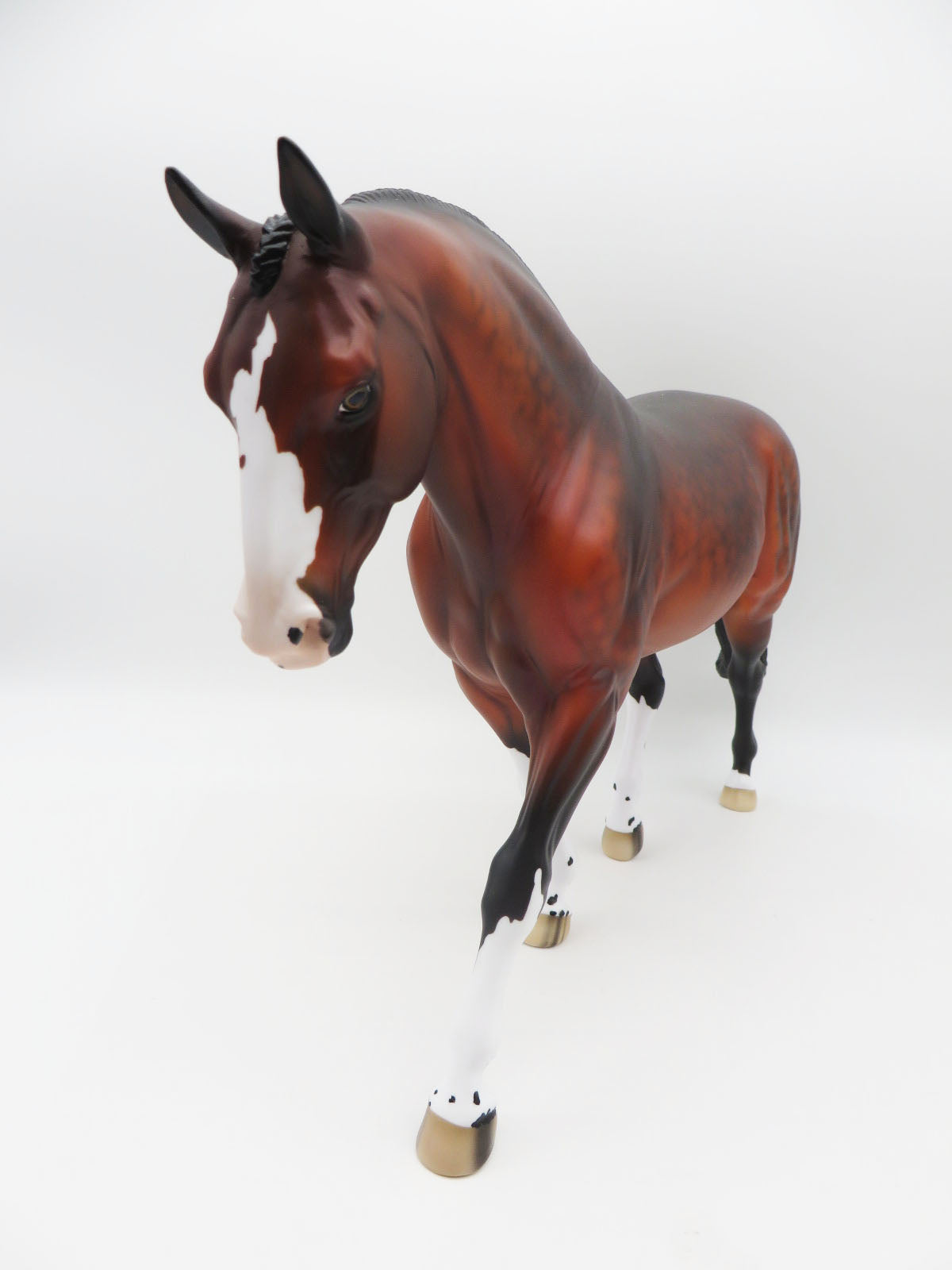 Torches &amp; Pitchforks - OOAK - Sooty Bay Irish Draft Painted By Ellen Robbins - MM22