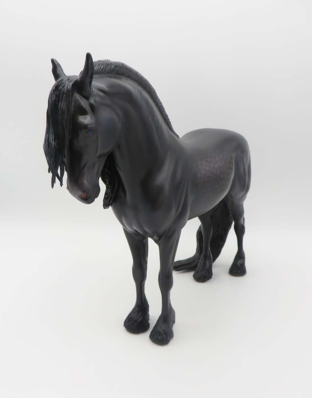 Townsend- OOAK -Dapple Black Freisian- By Caroline Boydston Best Offer 3/27/23
