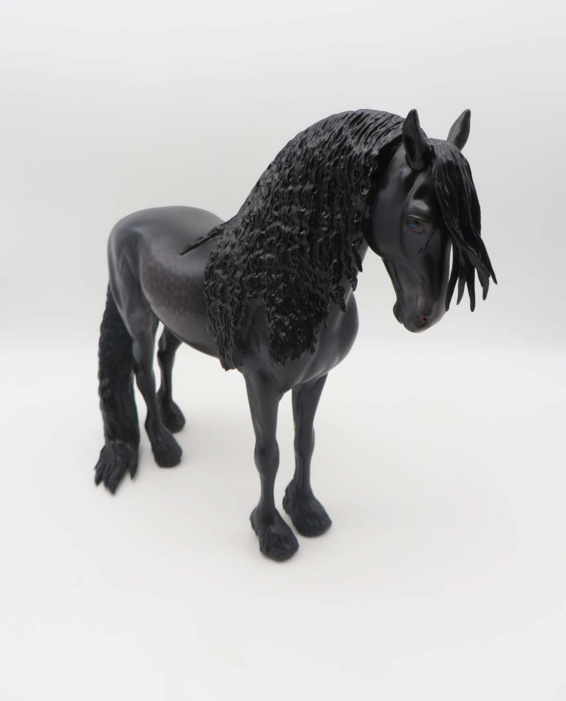 Townsend- OOAK -Dapple Black Freisian- By Caroline Boydston Best Offer 3/27/23