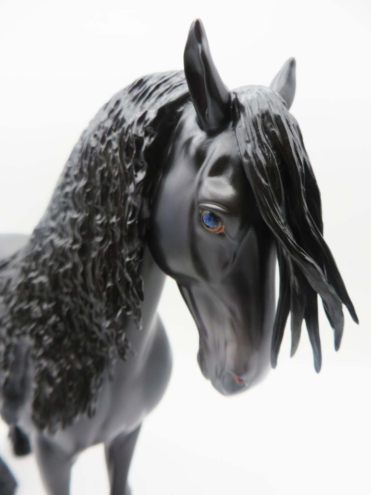 Townsend- OOAK -Dapple Black Freisian- By Caroline Boydston Best Offer 3/27/23