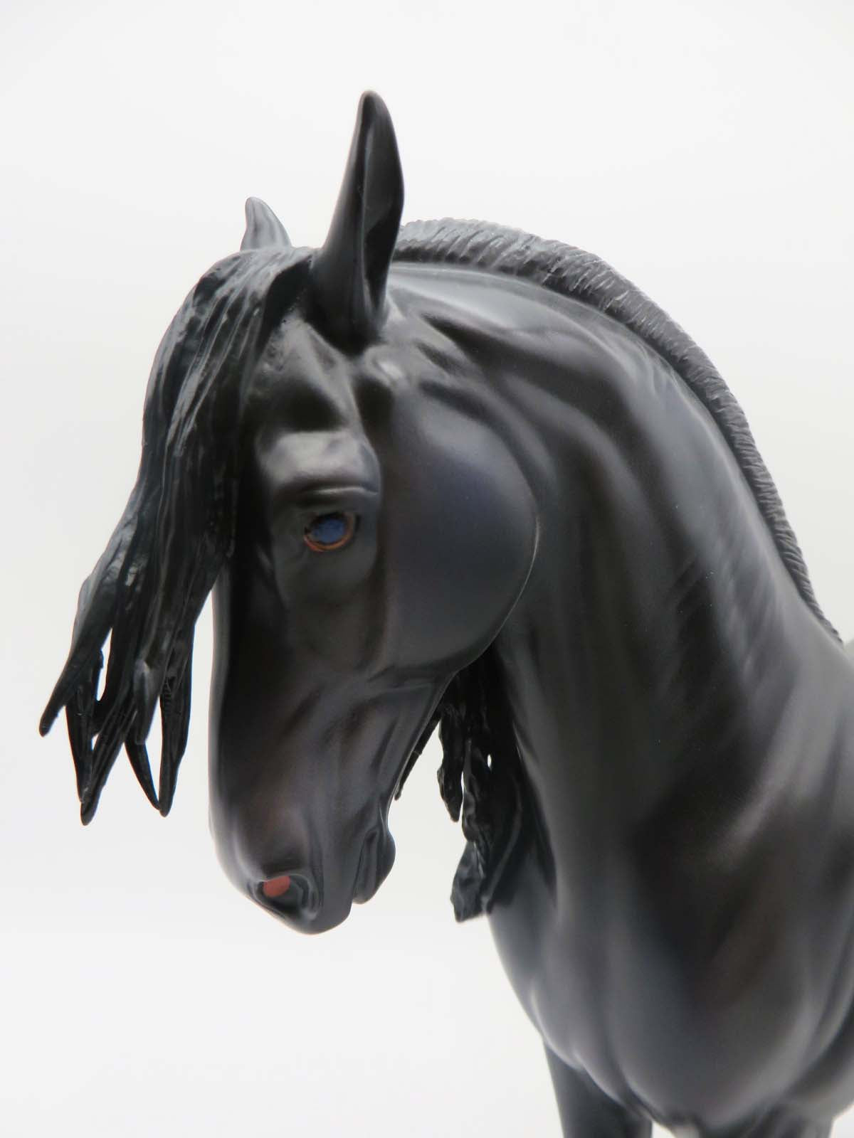 Townsend- OOAK -Dapple Black Freisian- By Caroline Boydston Best Offer 3/27/23