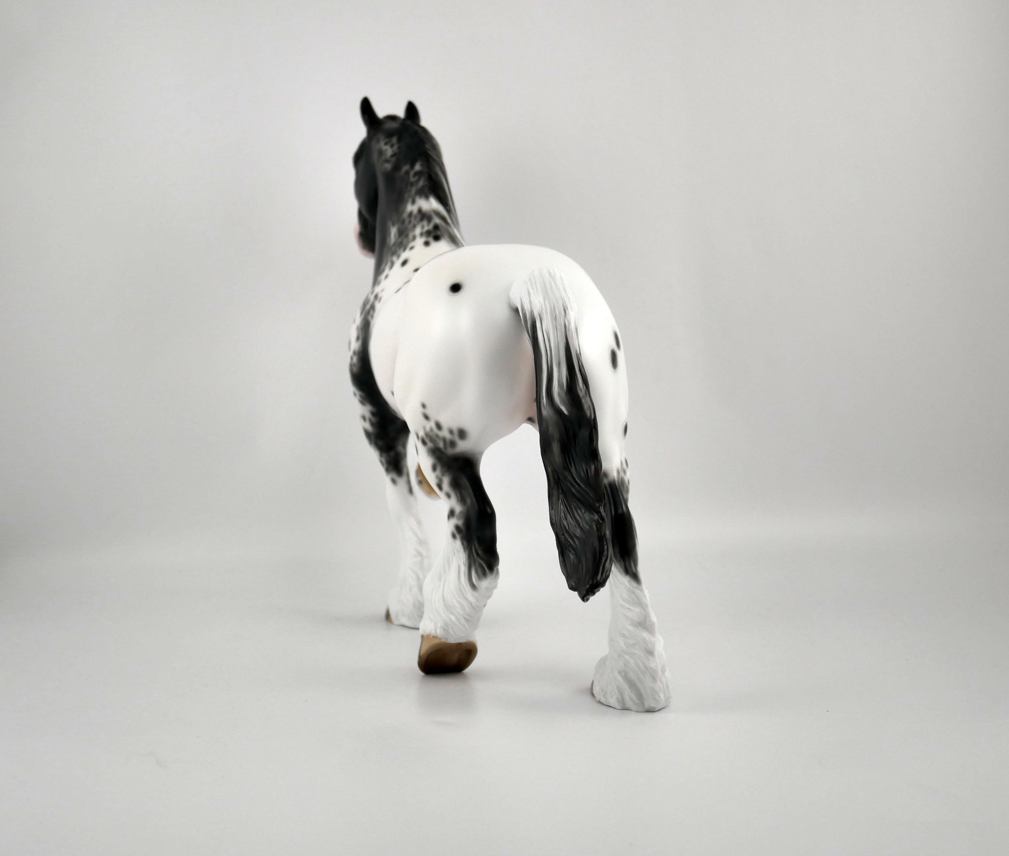 TRAHEM-OOAK BLACK APPALOOSA TROTTING DRAFTER BY SHERYL LEISURE 11/17/20