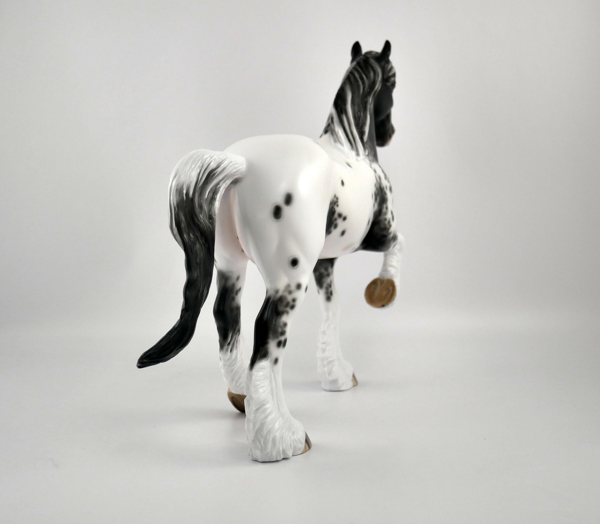 TRAHEM-OOAK BLACK APPALOOSA TROTTING DRAFTER BY SHERYL LEISURE 11/17/20