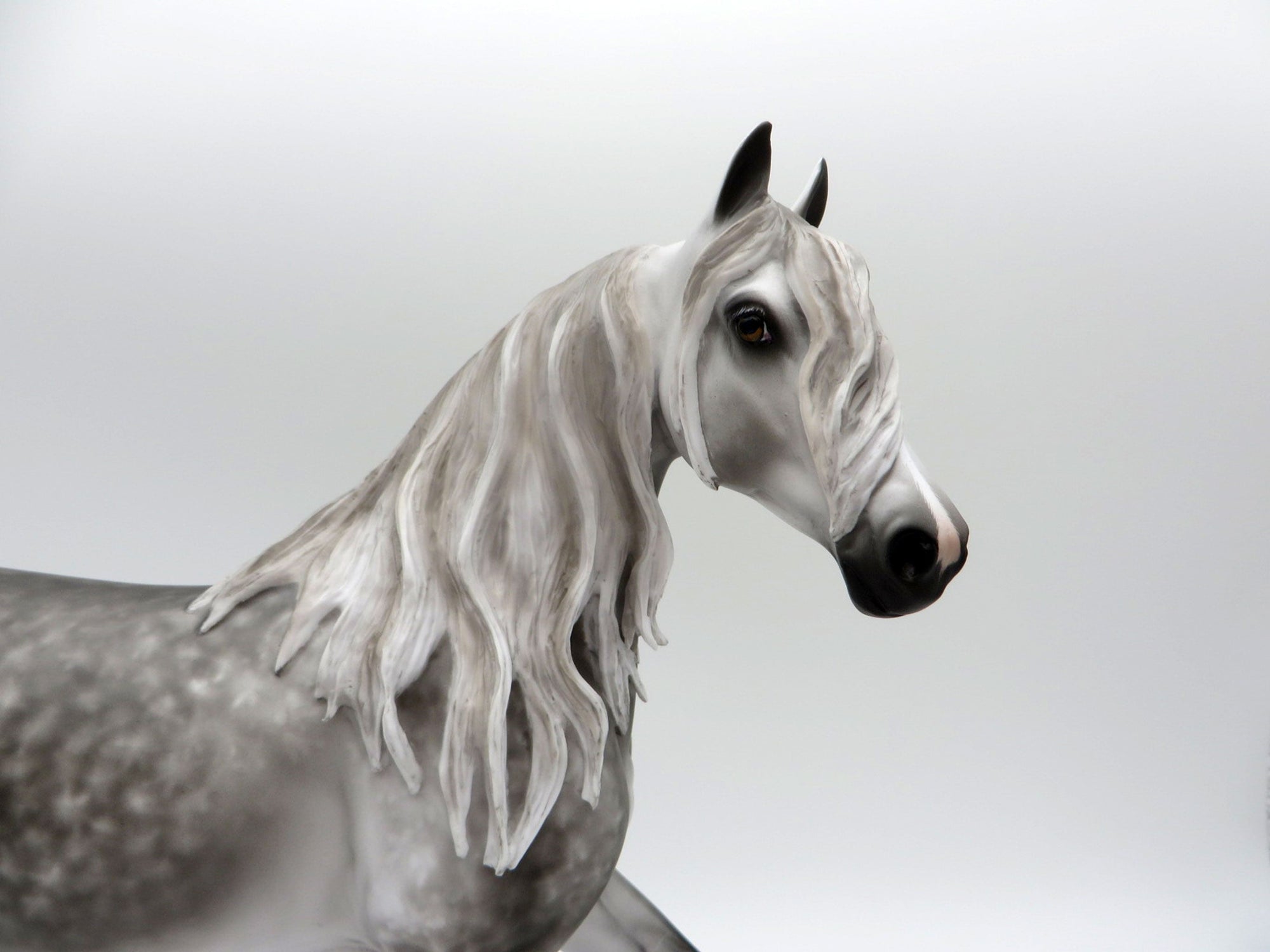 Treat Dreams-OOAK Dapple Grey Arabian Mare Painted By Sheryl Leisure 6/14/21