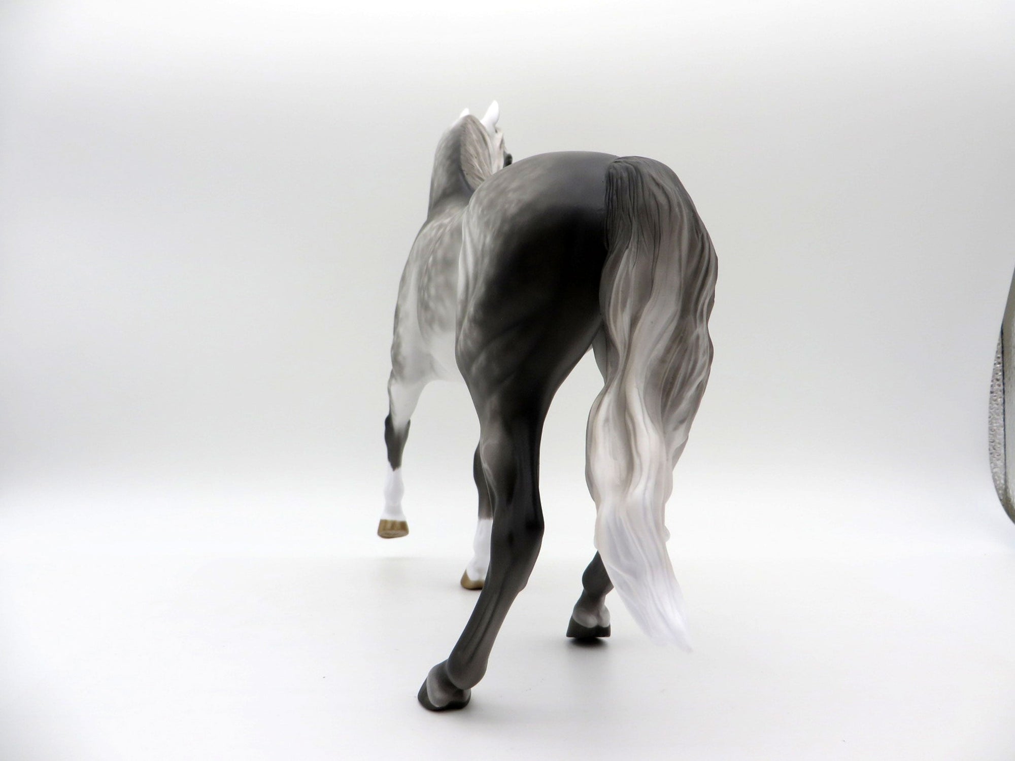 Treat Dreams-OOAK Dapple Grey Arabian Mare Painted By Sheryl Leisure 6/14/21