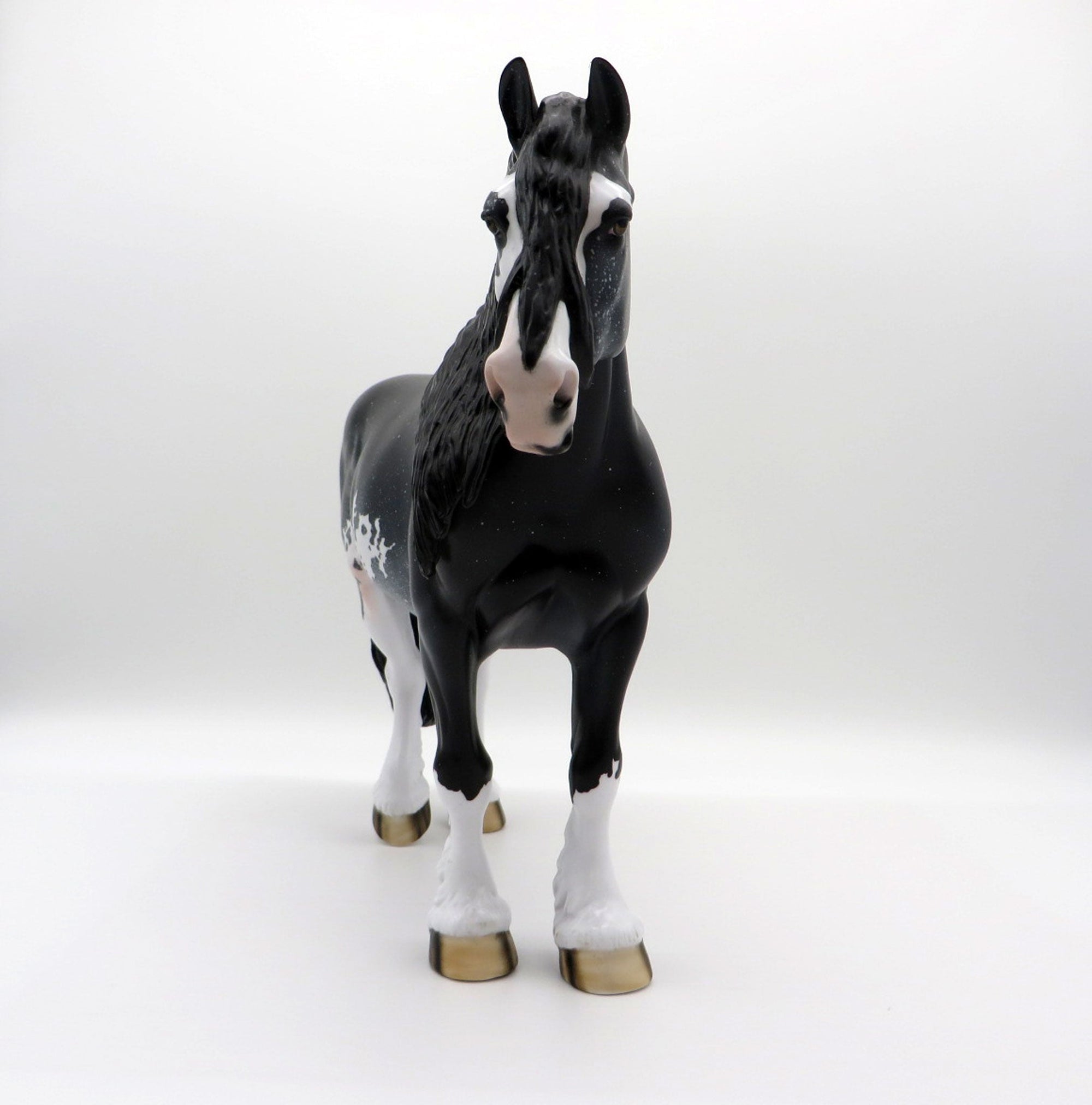 Tsunami Sue-OOAK Black Decorator Heavy Draft Mare SHCF 2021