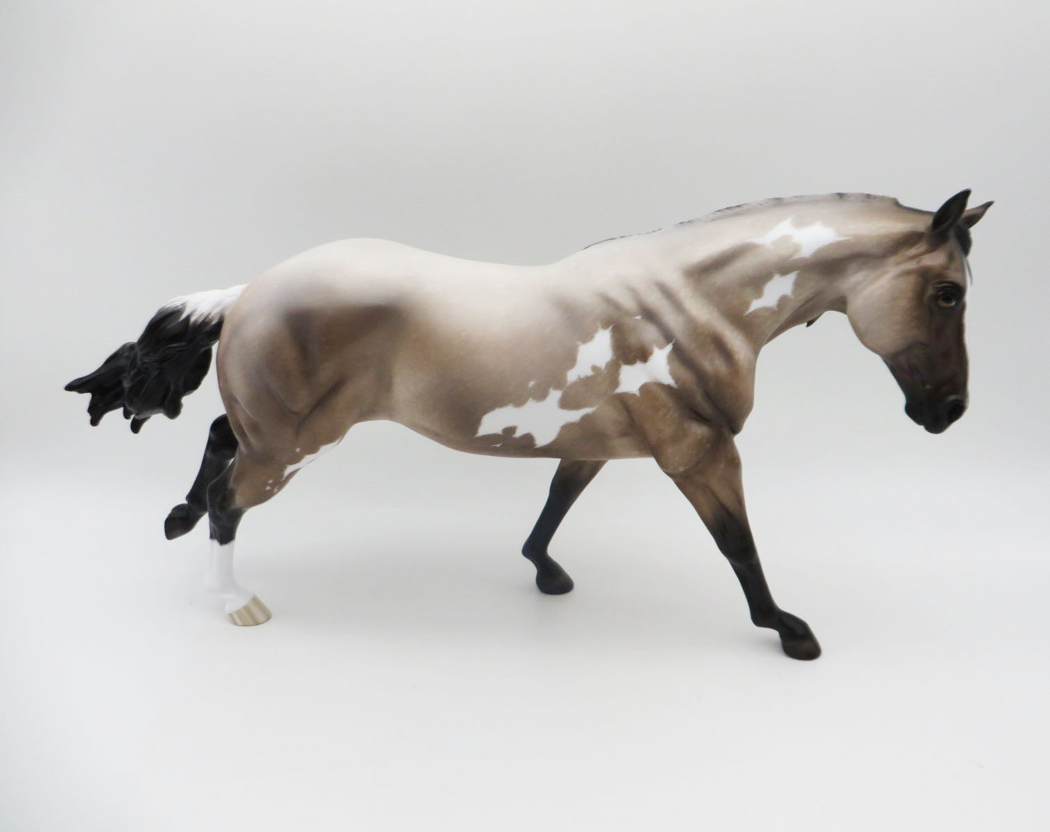 Turn It Up  - OOAK - Bay Roan Overo Running Stock Horse By Shery Leisure - Best Offers 2/12/23 P&C 23