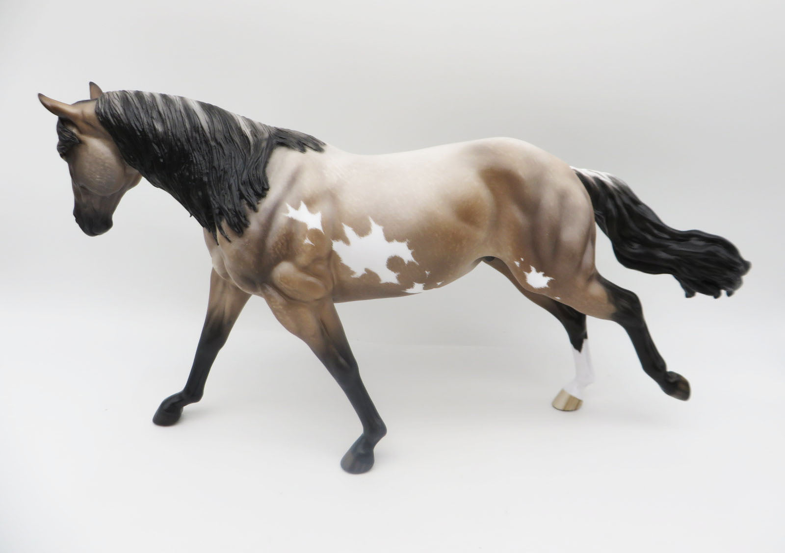 Turn It Up  - OOAK - Bay Roan Overo Running Stock Horse By Shery Leisure - Best Offers 2/12/23 P&amp;C 23