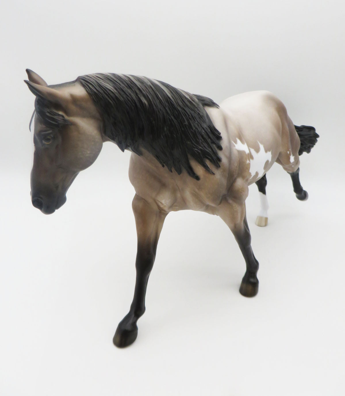 Turn It Up  - OOAK - Bay Roan Overo Running Stock Horse By Shery Leisure - Best Offers 2/12/23 P&amp;C 23