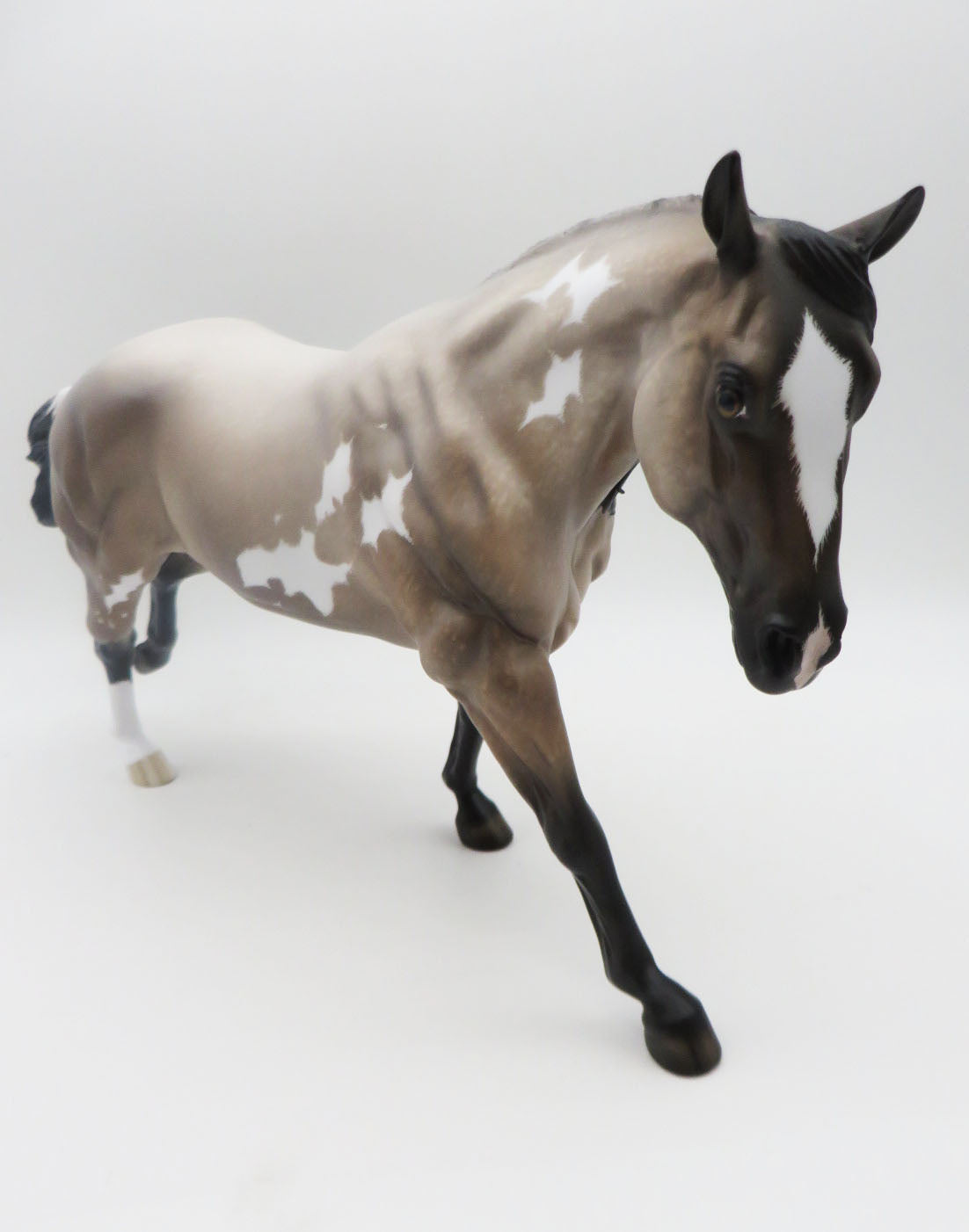 Turn It Up  - OOAK - Bay Roan Overo Running Stock Horse By Shery Leisure - Best Offers 2/12/23 P&amp;C 23