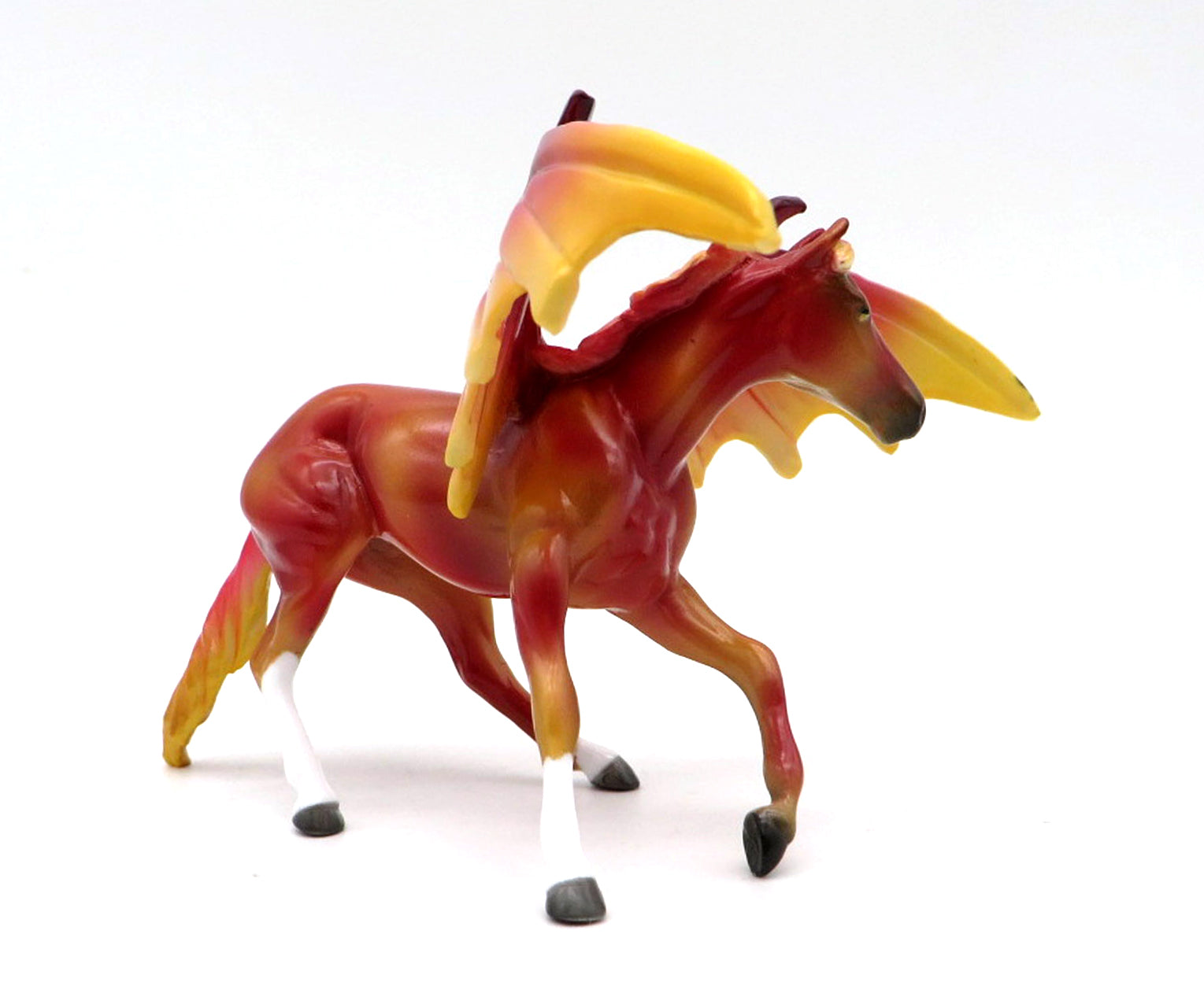 Twisting Flame OOAK Cutter Bat Chip Painted By Ellen MM 21