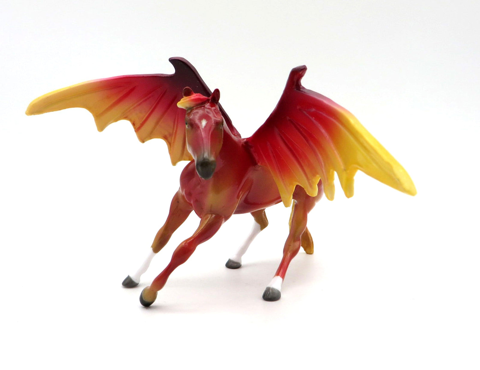 Twisting Flame OOAK Cutter Bat Chip Painted By Ellen MM 21