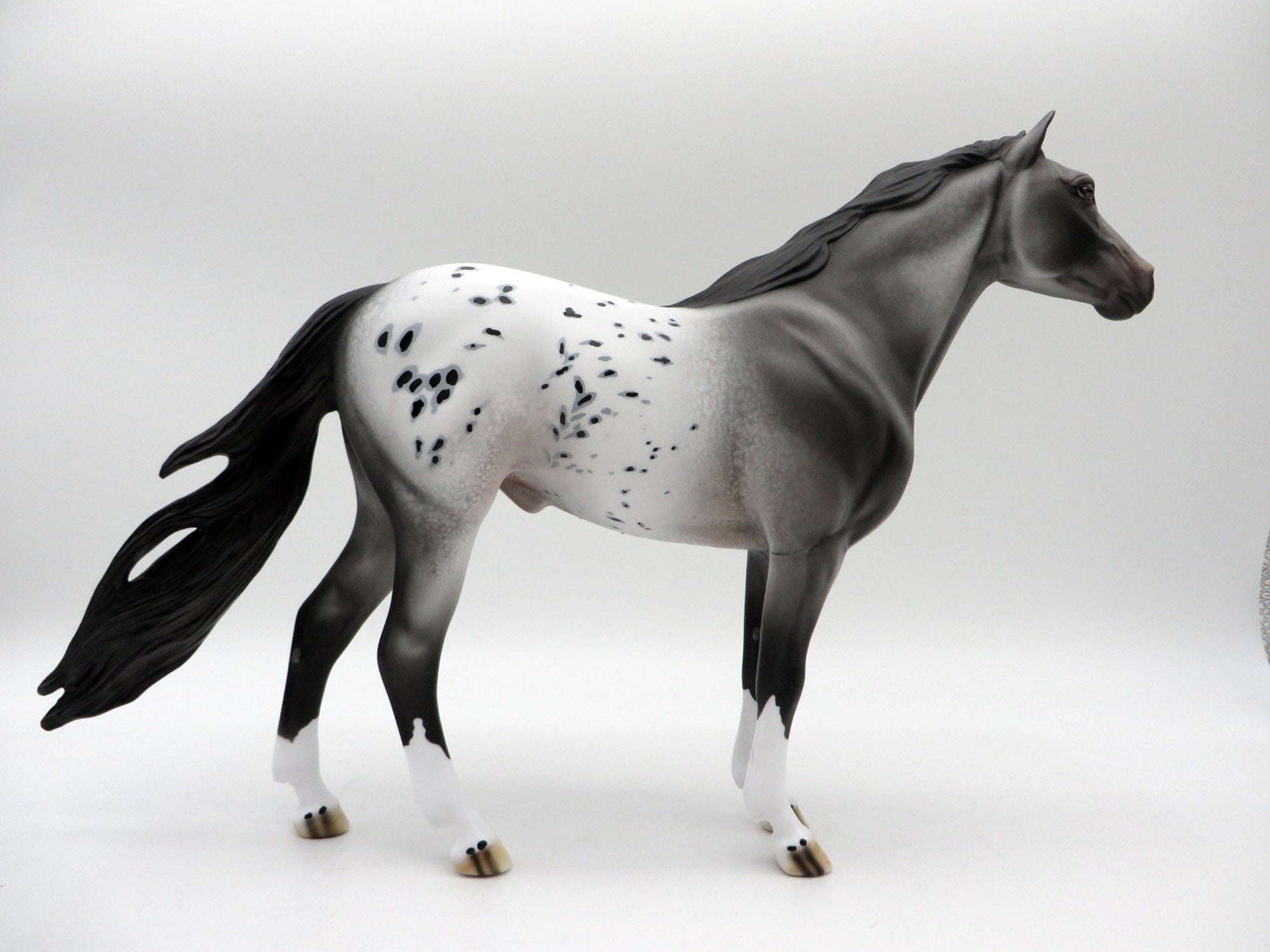 Two Hands-OOAK Appaloosa Mustang Painted By Dawn Quick  5/21/21