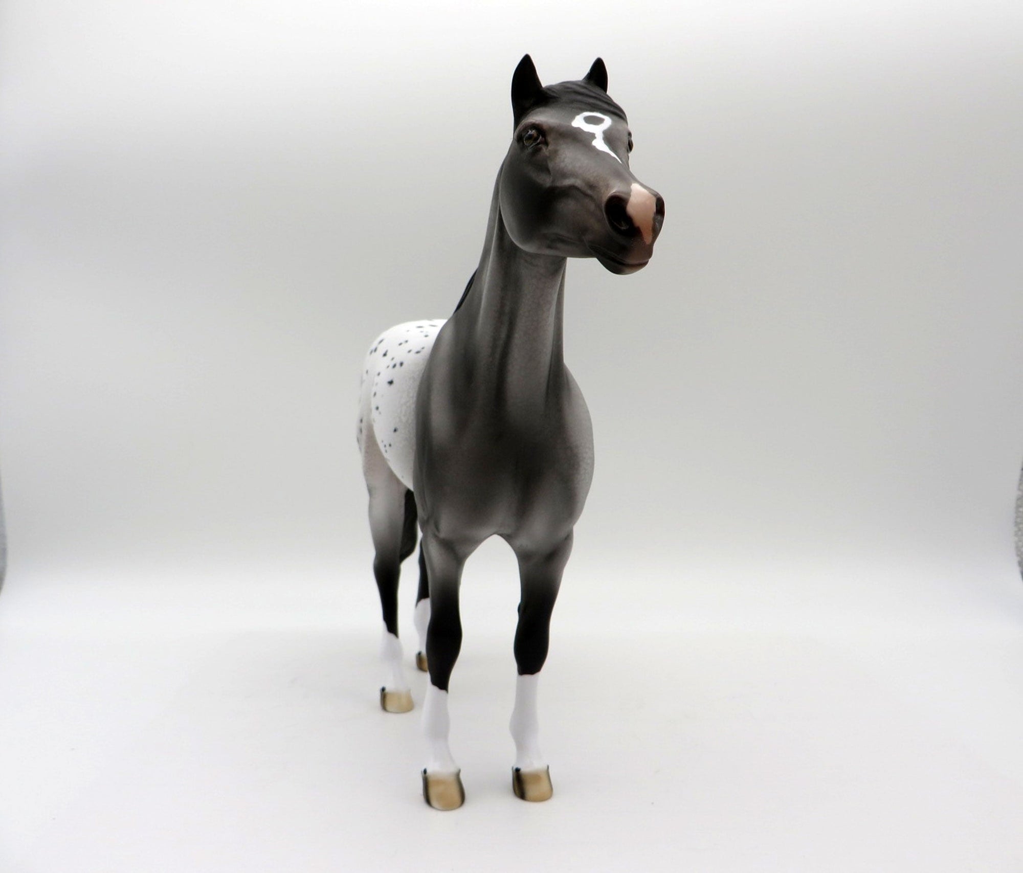 Two Hands-OOAK Appaloosa Mustang Painted By Dawn Quick  5/21/21