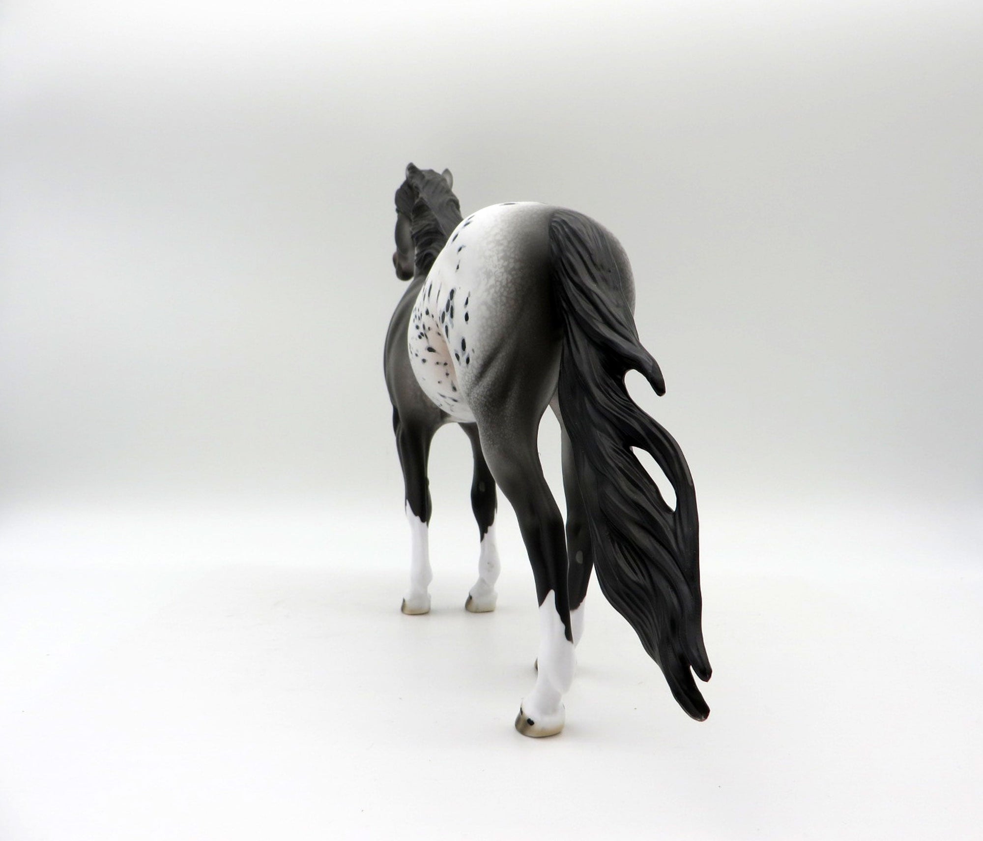 Two Hands-OOAK Appaloosa Mustang Painted By Dawn Quick  5/21/21